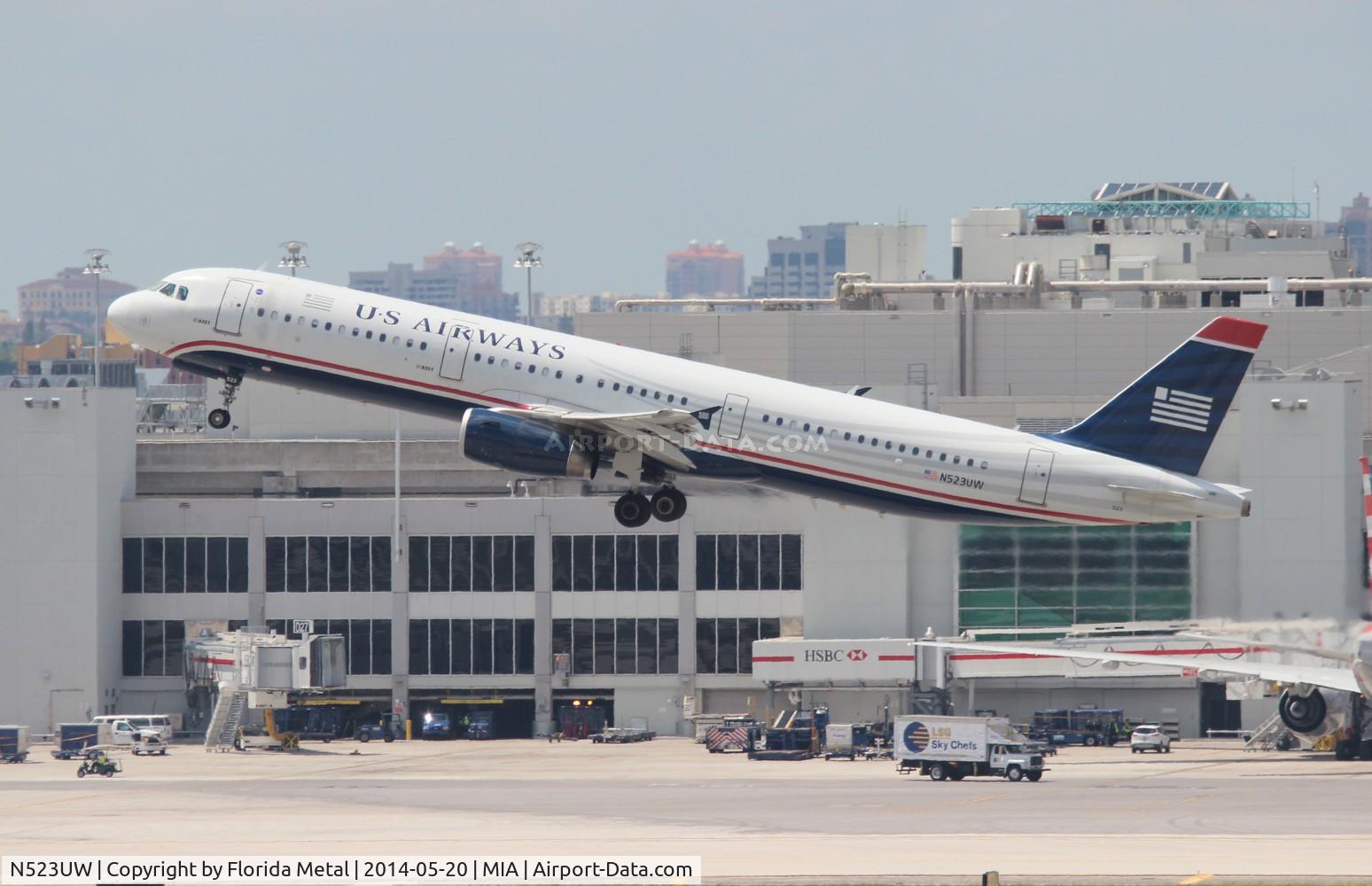 N523UW, 2009 Airbus A321-231 C/N 3960, US Airways
