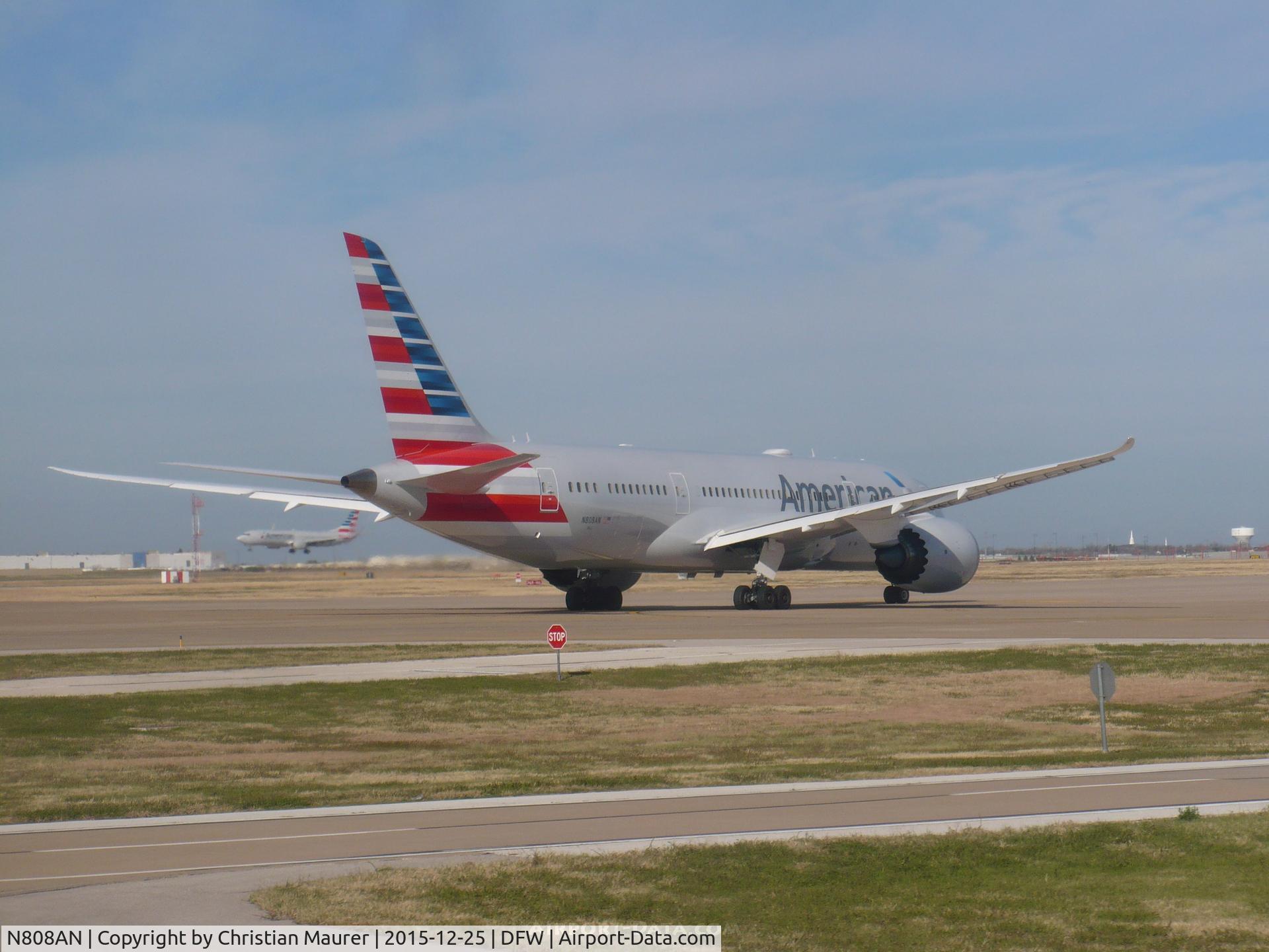 N808AN, 2015 Boeing 787-8 Dreamliner C/N 40626, Brand New American Airlines 787-8 Taxing for take off to LAX