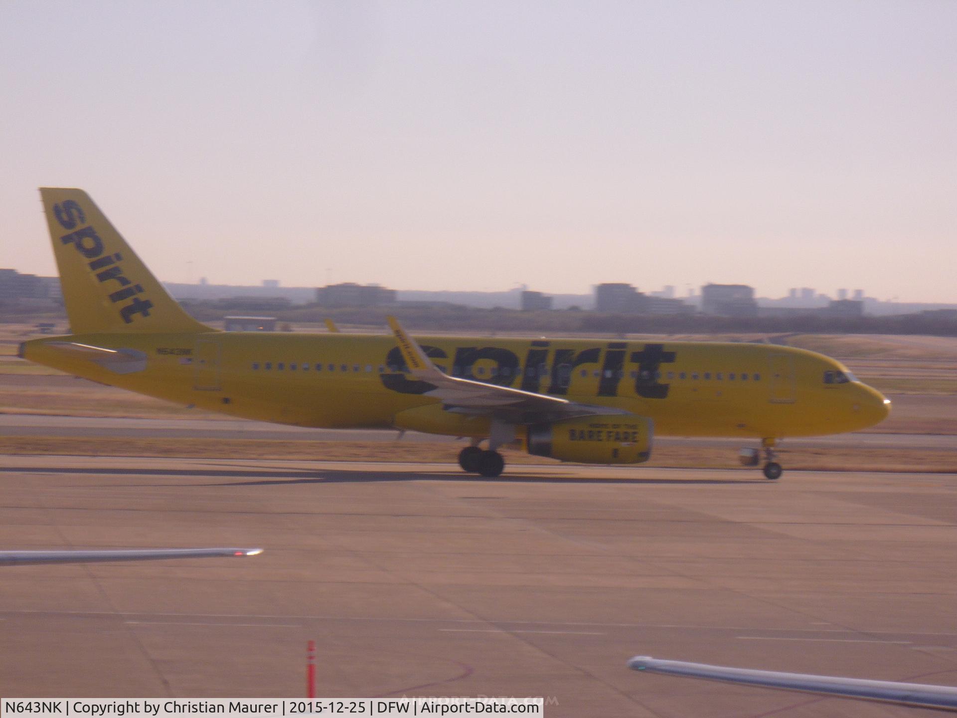 N643NK, 2015 Airbus A320-232 C/N 6616, Spirit A320-232