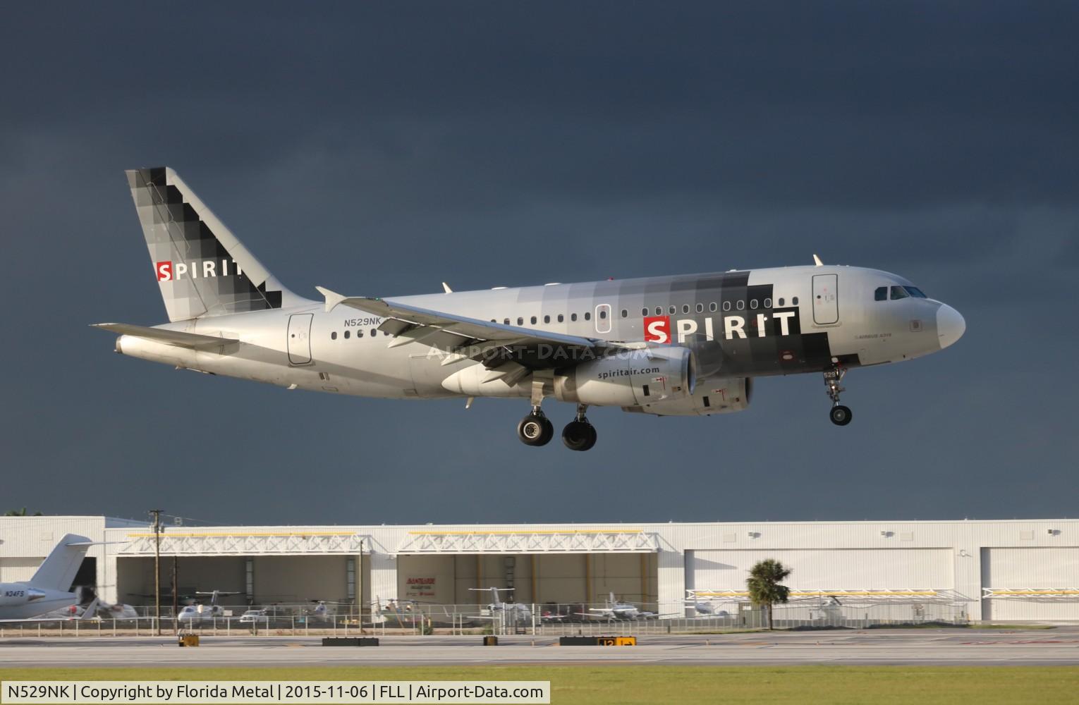 N529NK, 2007 Airbus A319-132 C/N 3007, Spirit