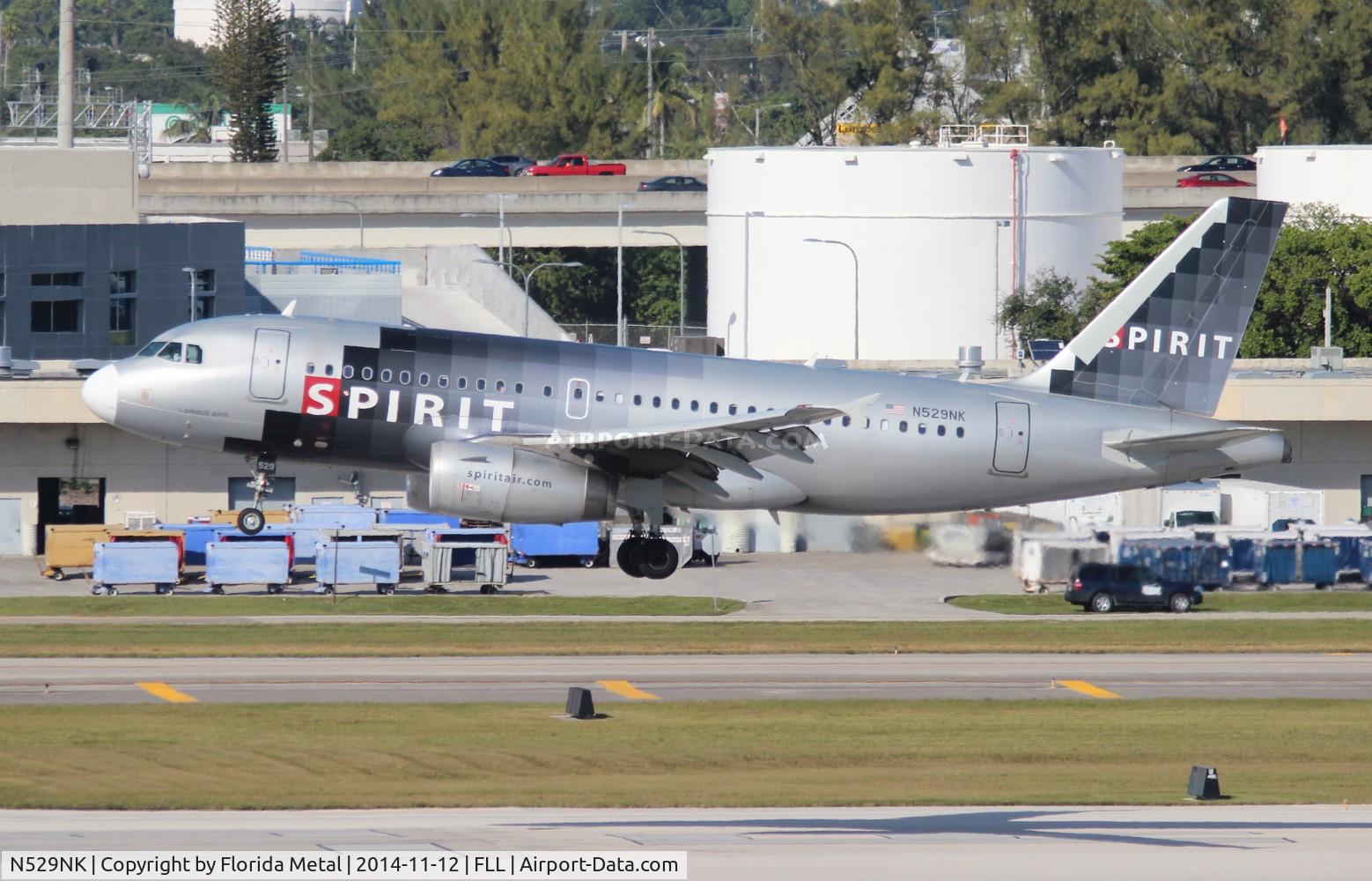 N529NK, 2007 Airbus A319-132 C/N 3007, Spirit