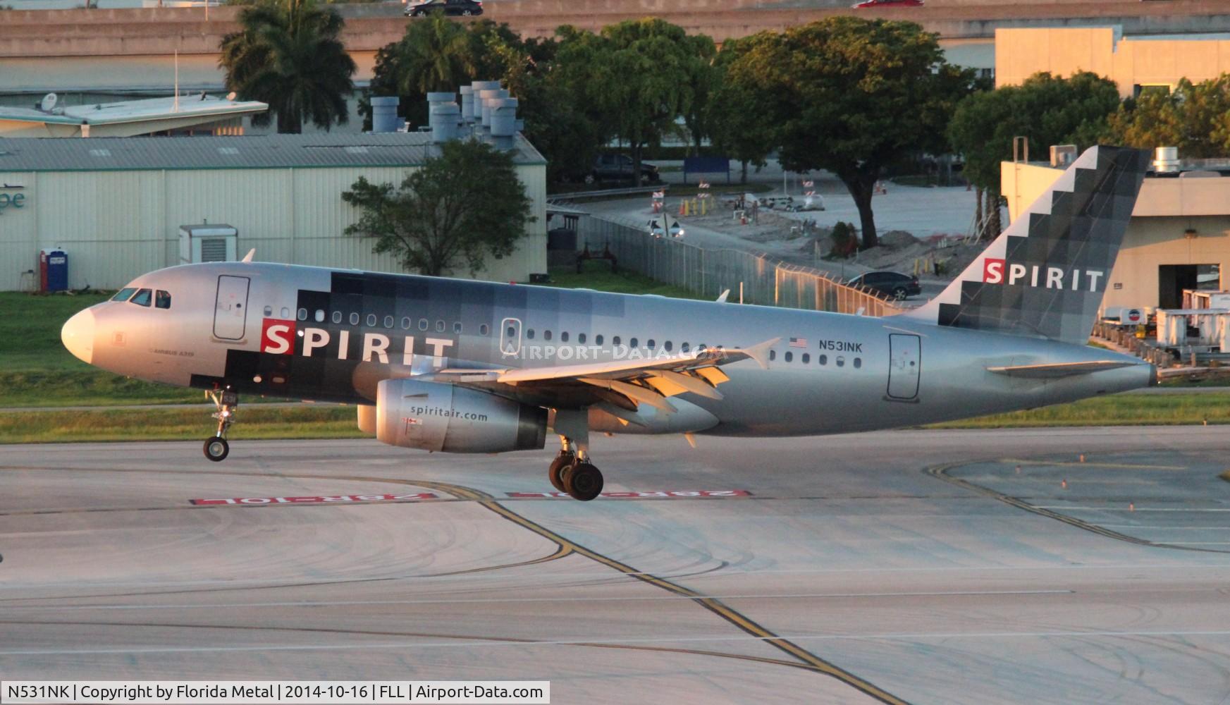 N531NK, 2007 Airbus A319-132 C/N 3026, Spirit