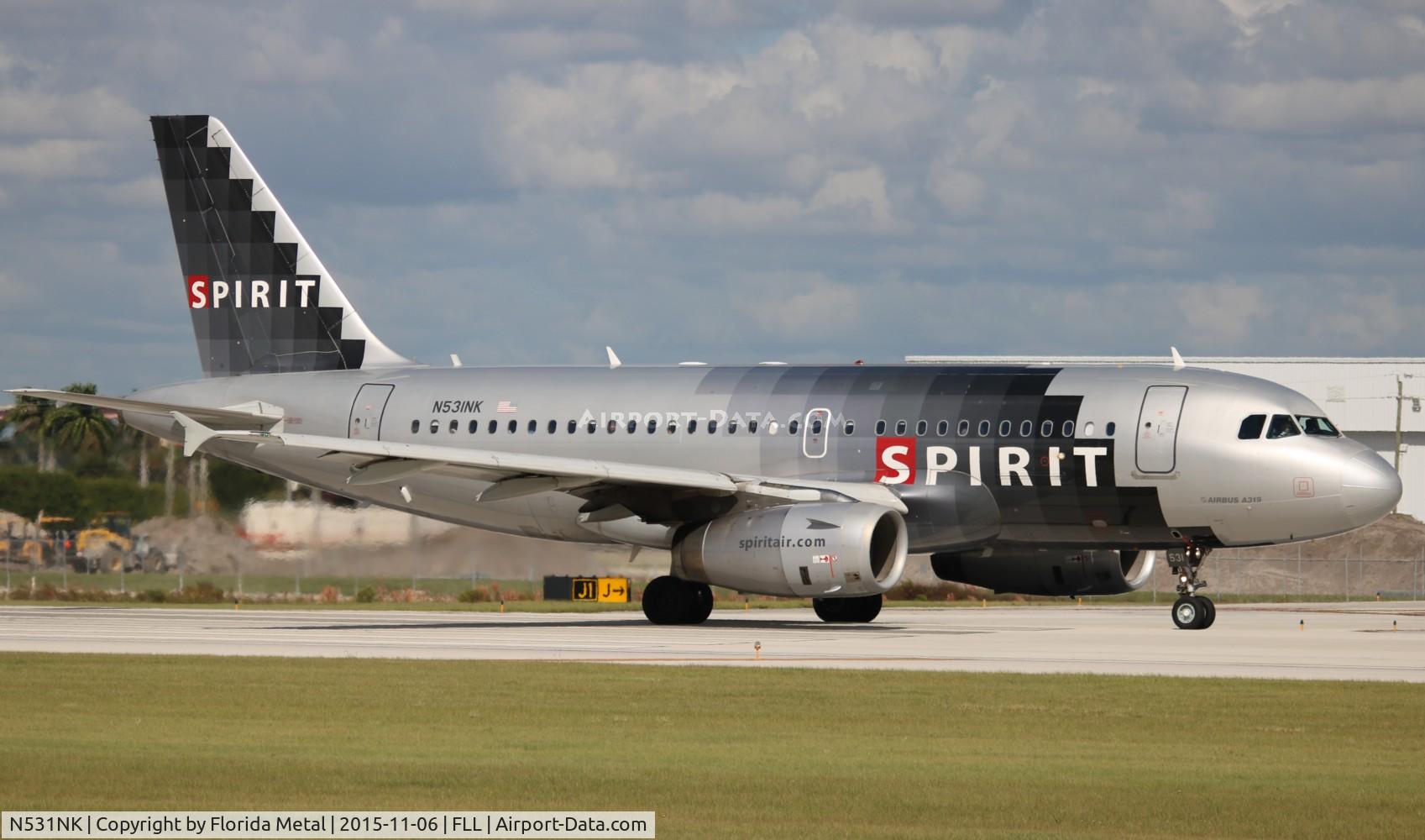 N531NK, 2007 Airbus A319-132 C/N 3026, Spirit