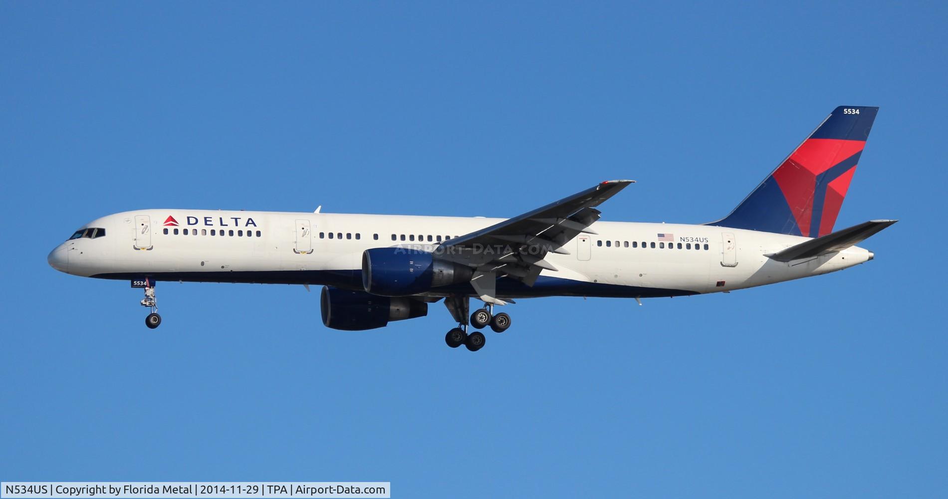 N534US, 1988 Boeing 757-251 C/N 24265, Delta