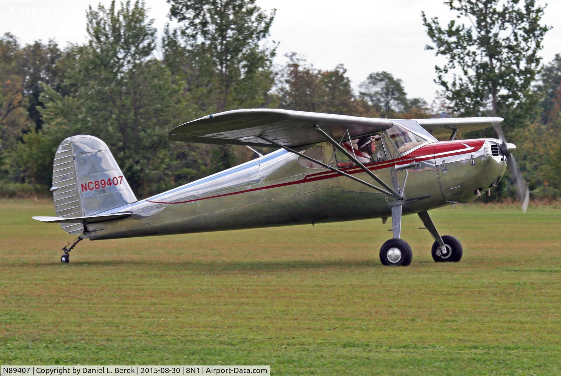 N89407, 1946 Cessna 140 C/N 8439, This lovely 1946 Cessna made an appearance at Grimes Airport, Bethel, PA.