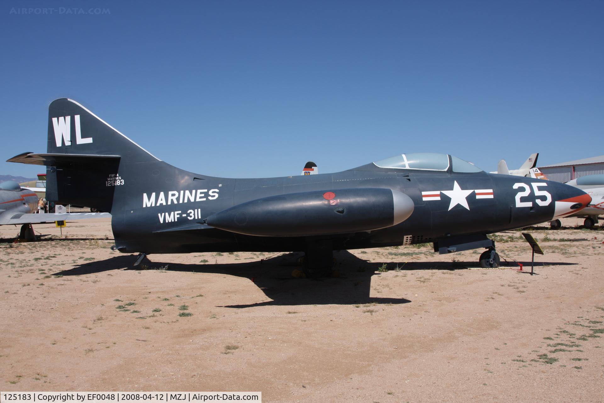 125183, Grumman F9F-5 Panther C/N Not found 125183, rarer aircraft