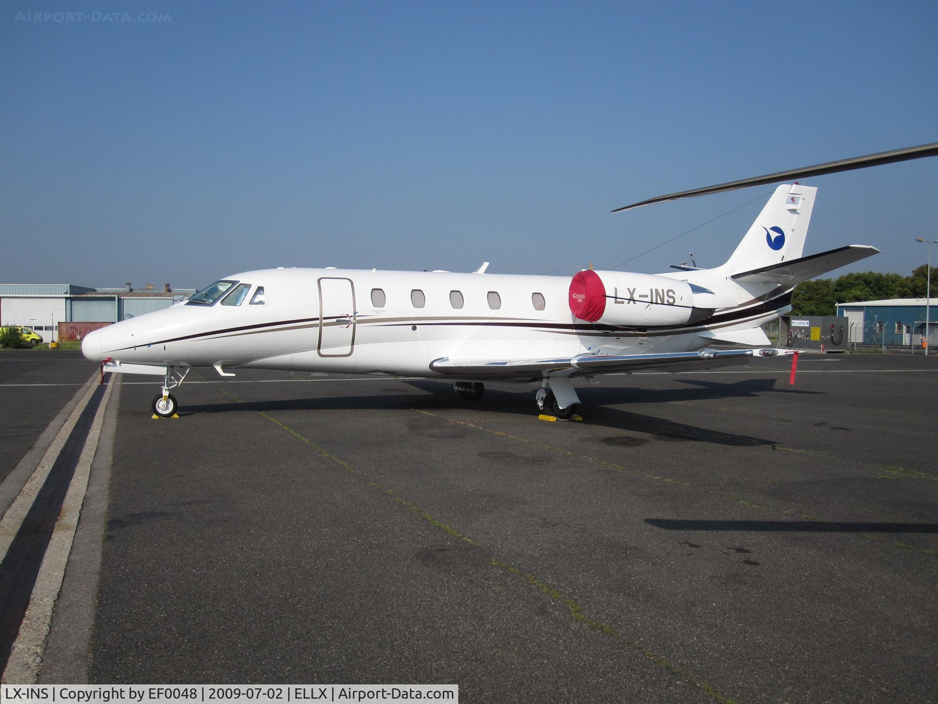 LX-INS, 2007 Cessna 560 Citation Excel C/N 560-5727, Where it all started for Luxaviation, I worked here for three years
