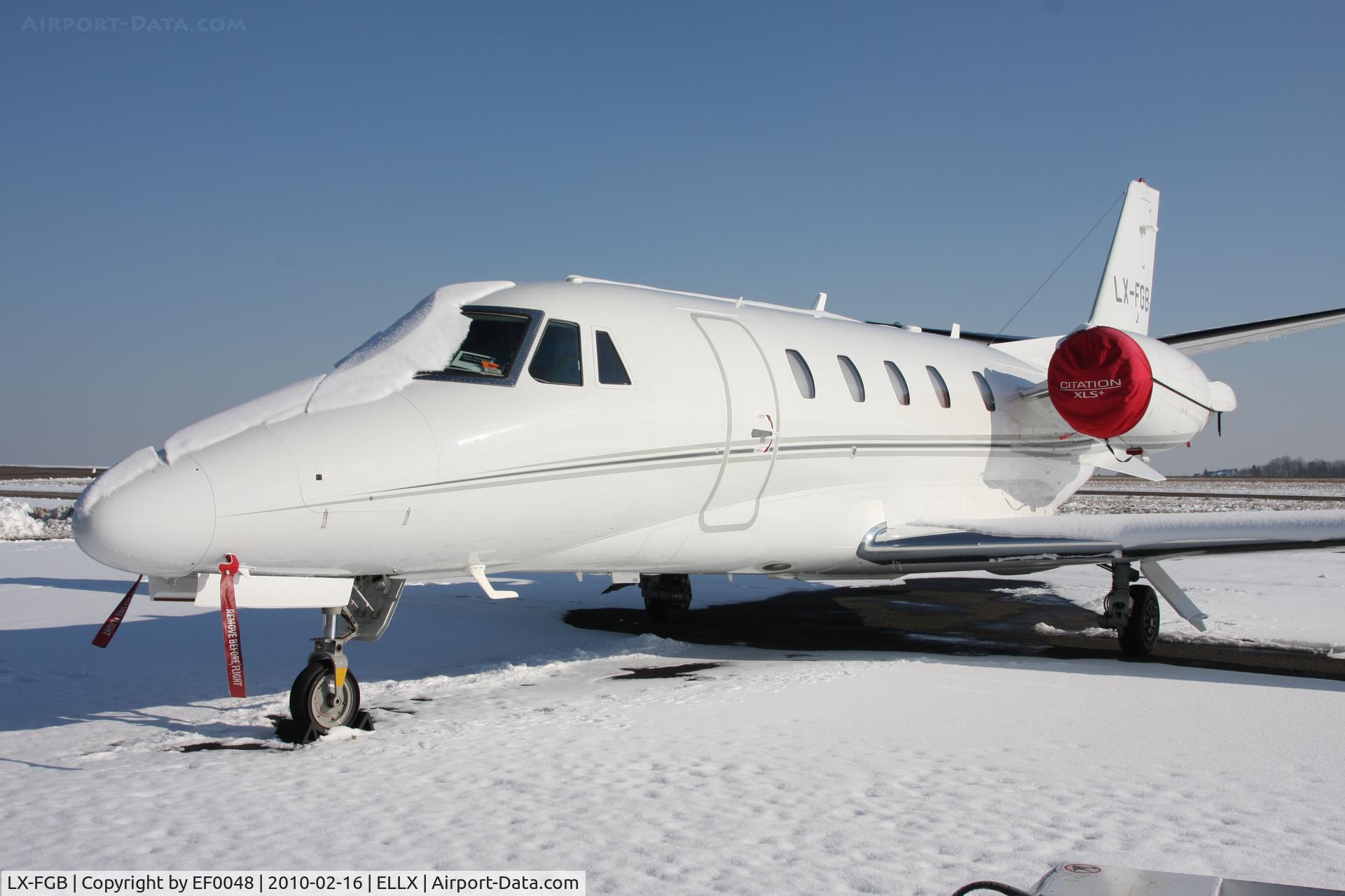 LX-FGB, 2009 Cessna 560 Citation XLS+ C/N 560-6026, Call the de-icer