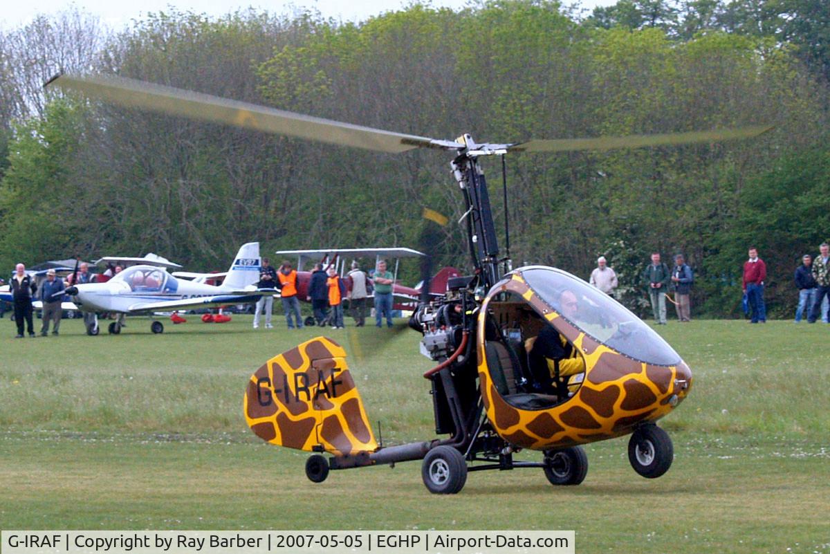 G-IRAF, 1996 RAF 2000 GTX SE C/N PFA G/13-1278, Rotary Air Force RAF-2000 GTX-SE [PFA G/13-1278] Popham~G 05/05/2007