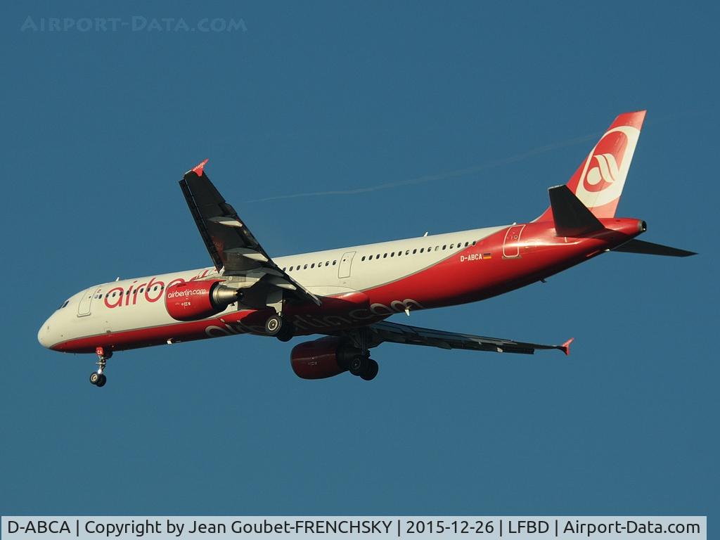 D-ABCA, 2008 Airbus A321-211 C/N 3708, BER898C Düsseldorf to Gran Canaria landing in emergency runway 23