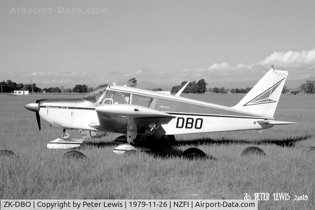 ZK-DBO, Piper PA-28-235 Cherokee C/N 28-10747, D Whitmore, Kumara