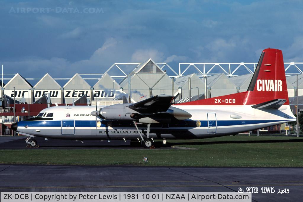 ZK-DCB, 1970 Fokker F-27-200 Friendship C/N 10445, Civil Aviation Division, M.O.T., Wellington