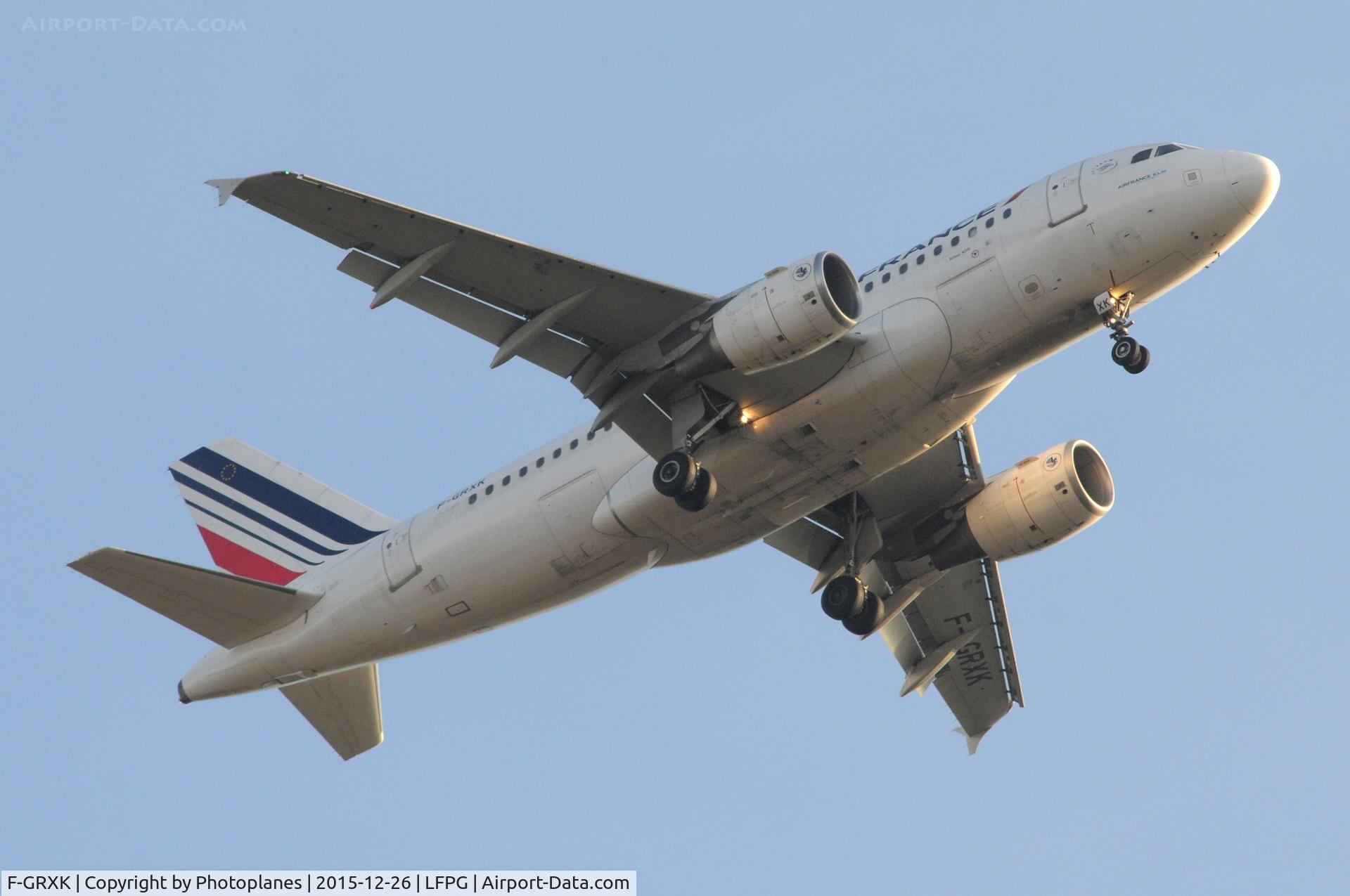 F-GRXK, 2006 Airbus A319-115LR C/N 2716, Landing to cdg