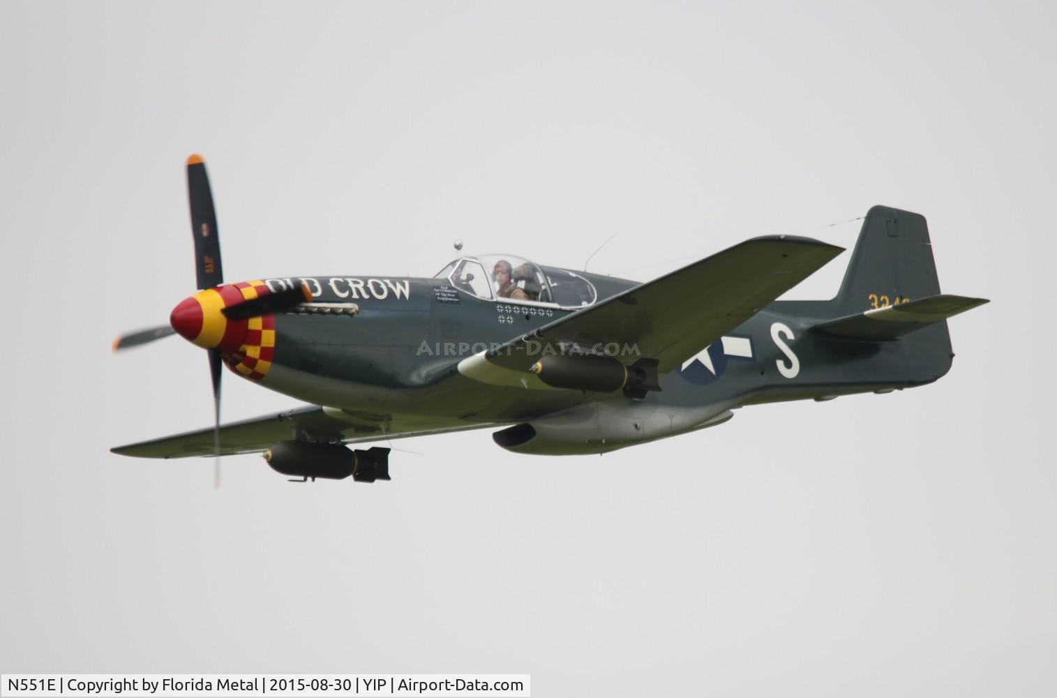 N551E, 1943 North American P-51B-1NA Mustang C/N 102-24700, Old Crow