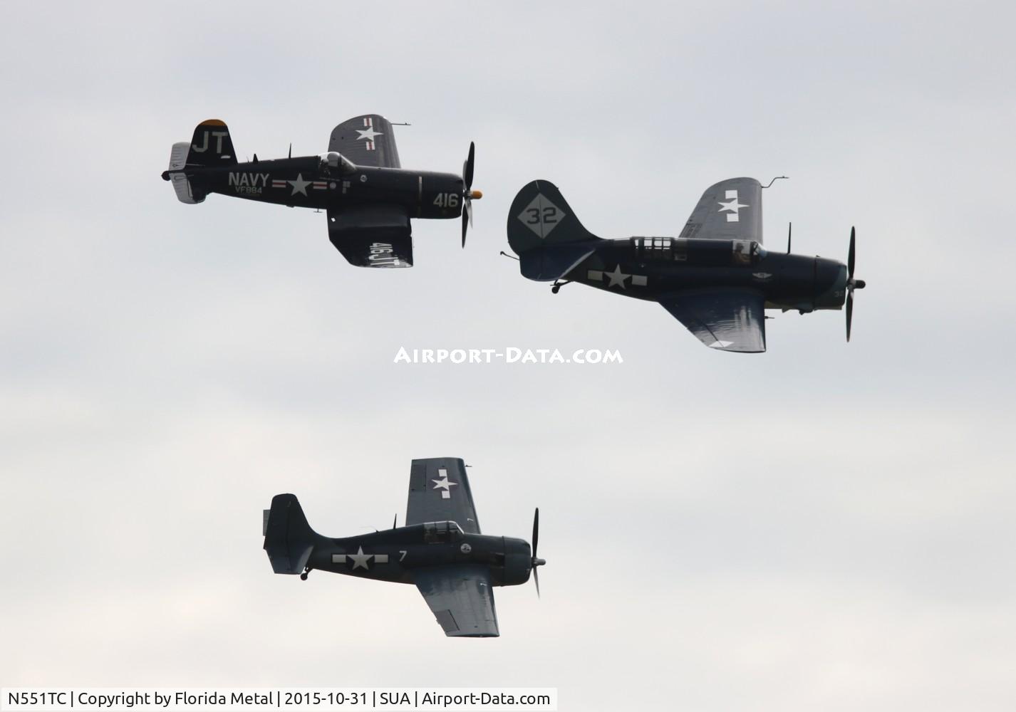 N551TC, 1944 General Motors (Grumman) FM-2 Wildcat C/N 47160, FM-2 Wildcat with Corsair and Helldiver