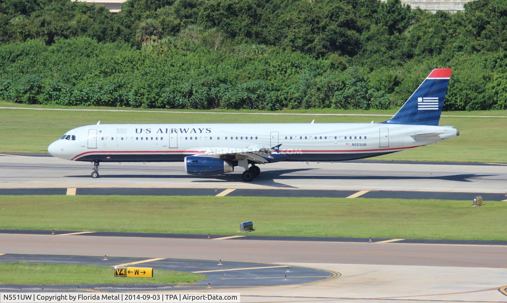 N551UW, 2011 Airbus A321-231 C/N 4940, US Airways