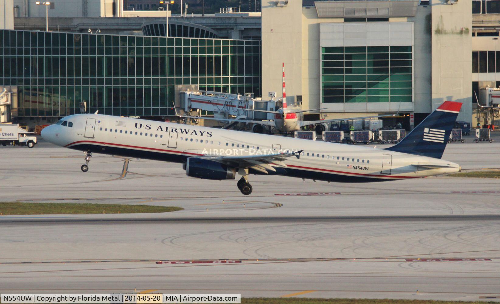N554UW, 2011 Airbus A321-231 C/N 4866, USAirways