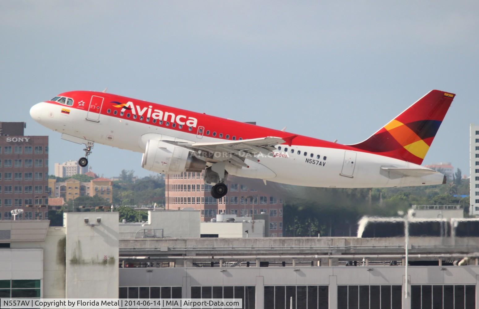 N557AV, 2012 Airbus A319-115 C/N 5057, Avianca