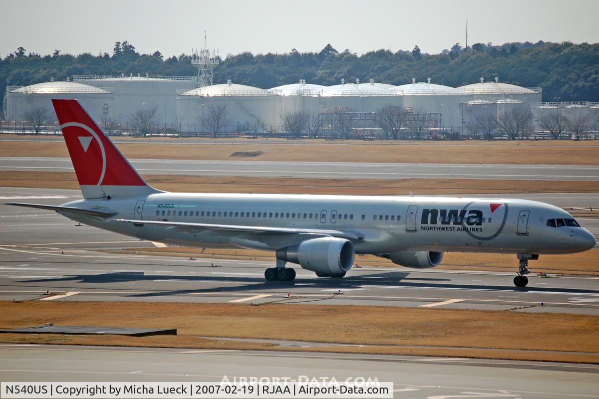 N540US, 1996 Boeing 757-251 C/N 26487, At Narita
