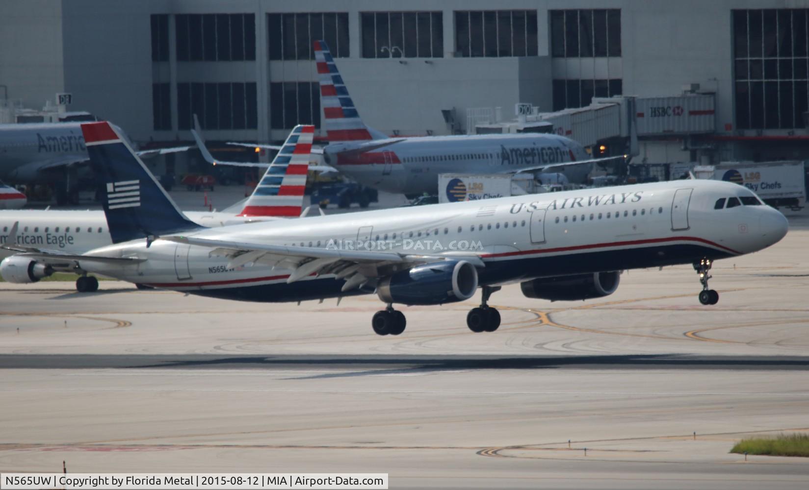 N565UW, 2012 Airbus A321-231 C/N 5409, USAirways