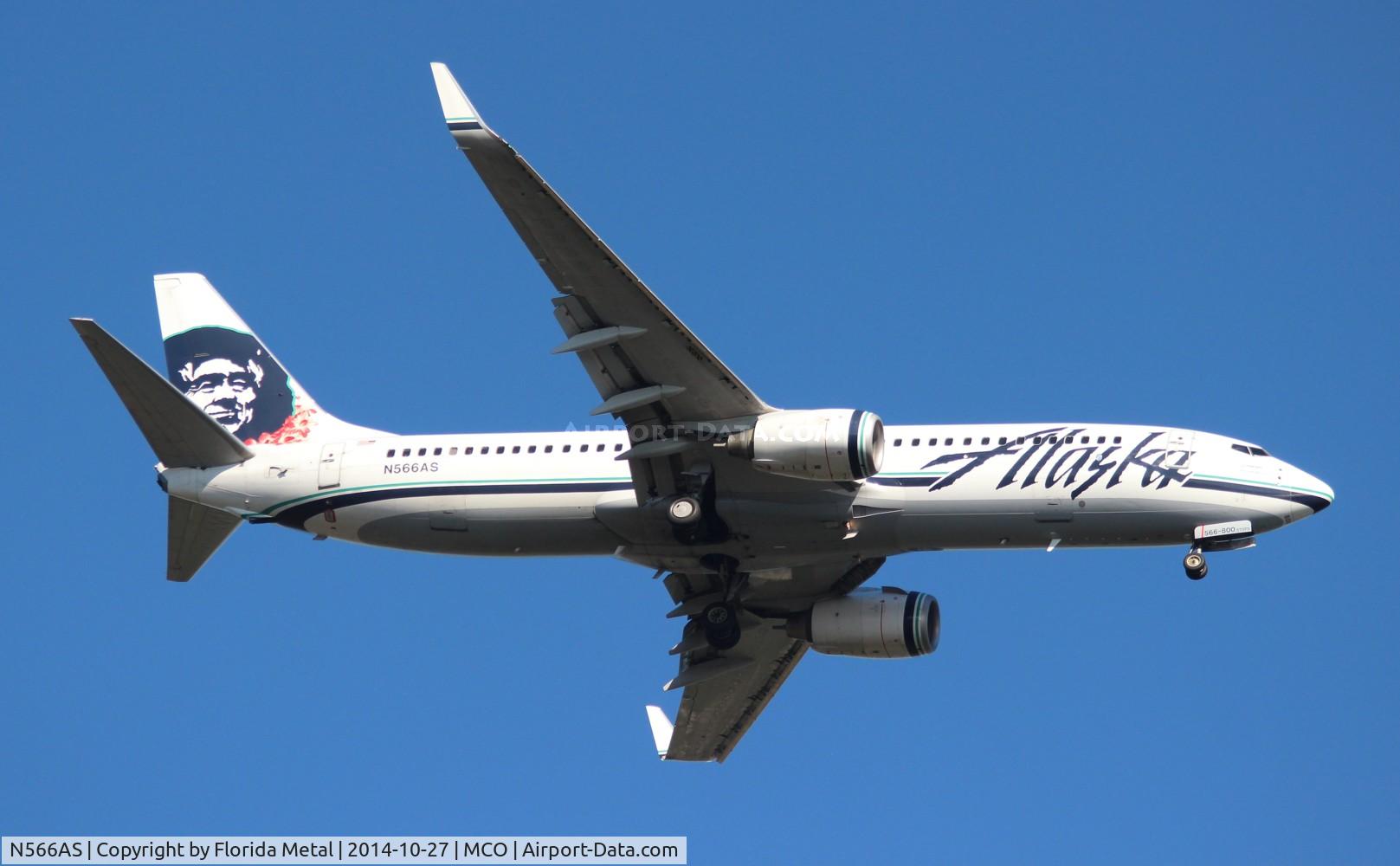 N566AS, 2007 Boeing 737-890 C/N 35182, Alaska