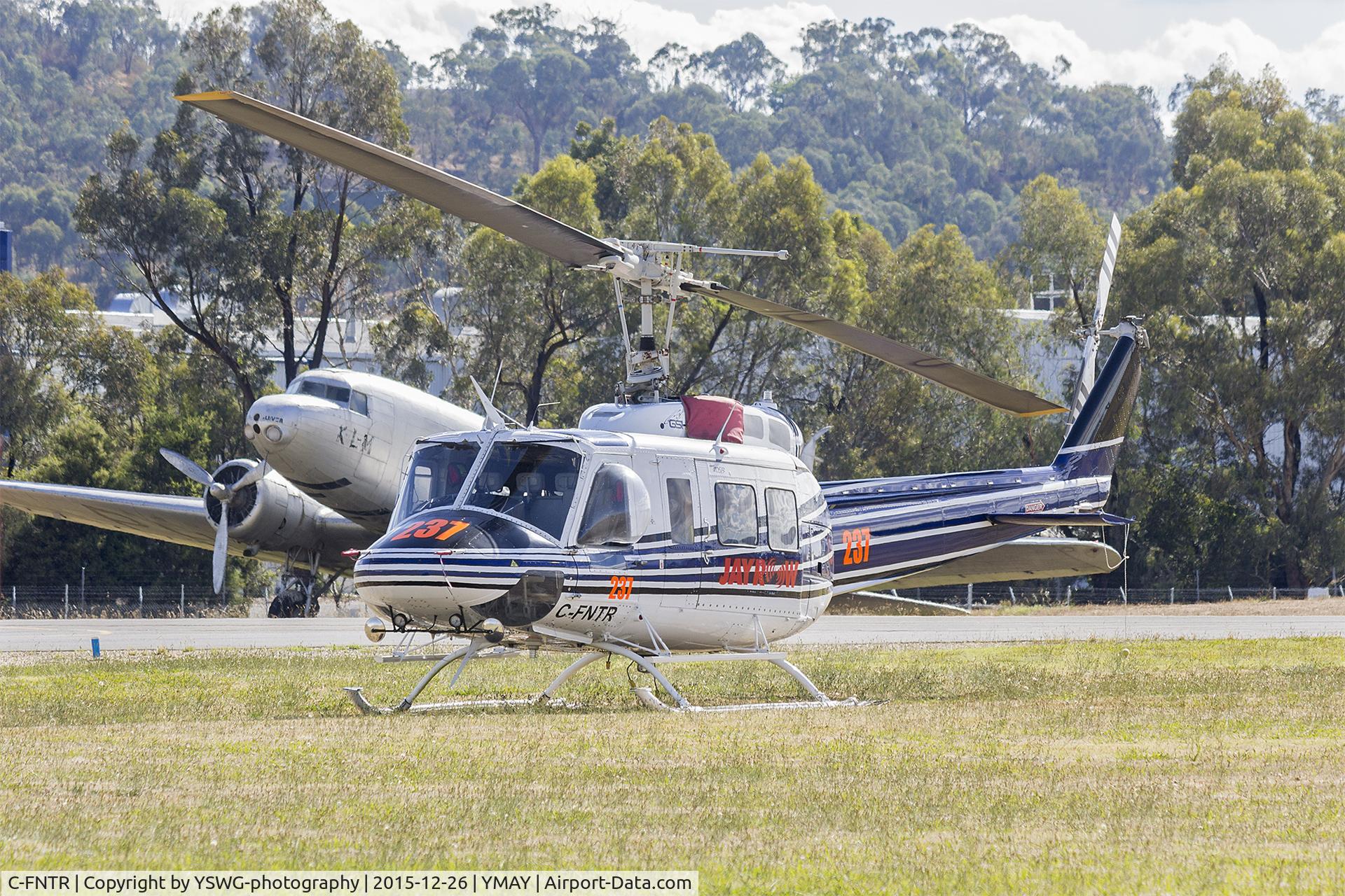 C-FNTR, 1978 Bell 205A-1 C/N 30297, Great Slave Helicopters (C-FNTR) Bell 205B, operated by Jayrow Helicopters as Helitack 237, at Albury Airport