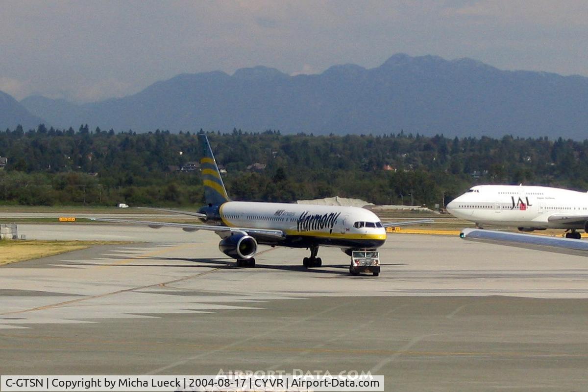 C-GTSN, 1990 Boeing 757-28A C/N 24543, At Vancouver