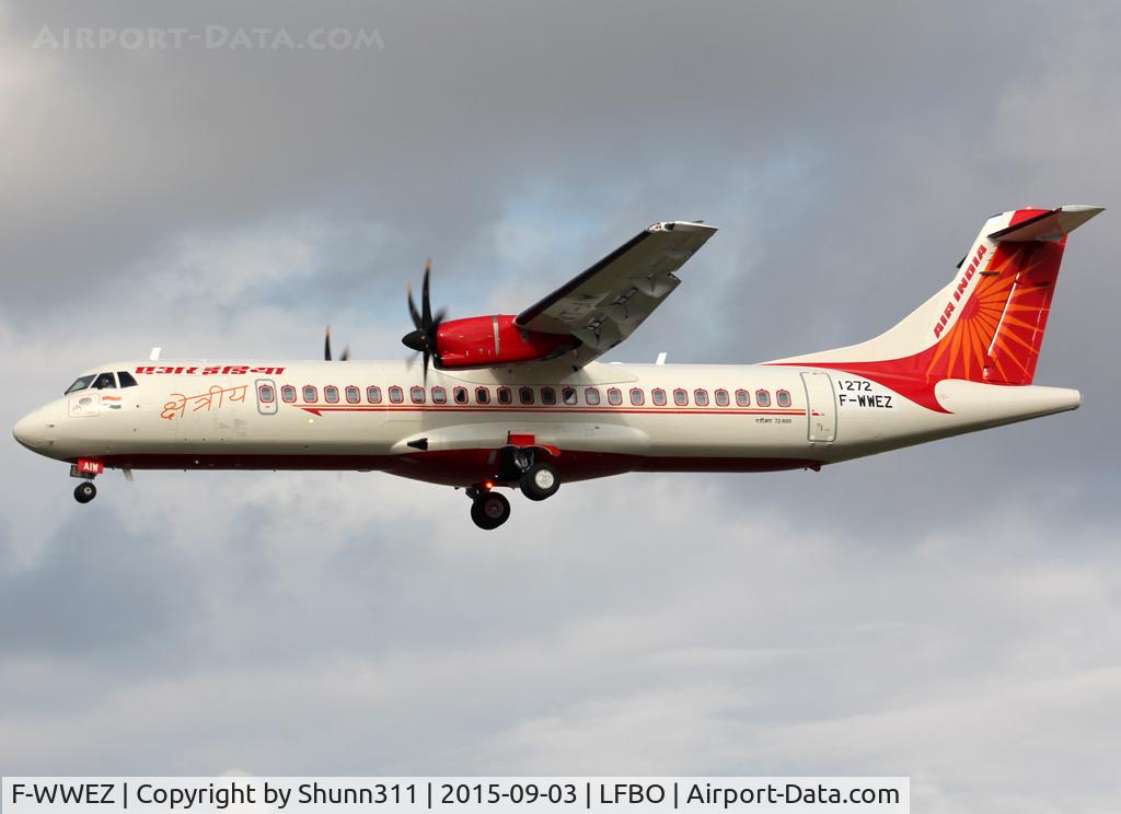 F-WWEZ, 2015 ATR 72-600 C/N 1272, C/n 1272 - To be VT-AIW