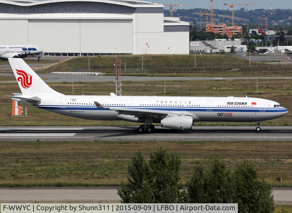 F-WWYC, 2015 Airbus A330-343 C/N 1658, C/n 1658 - To be B-5977 - Additional '50th A330 for Air China' sticker