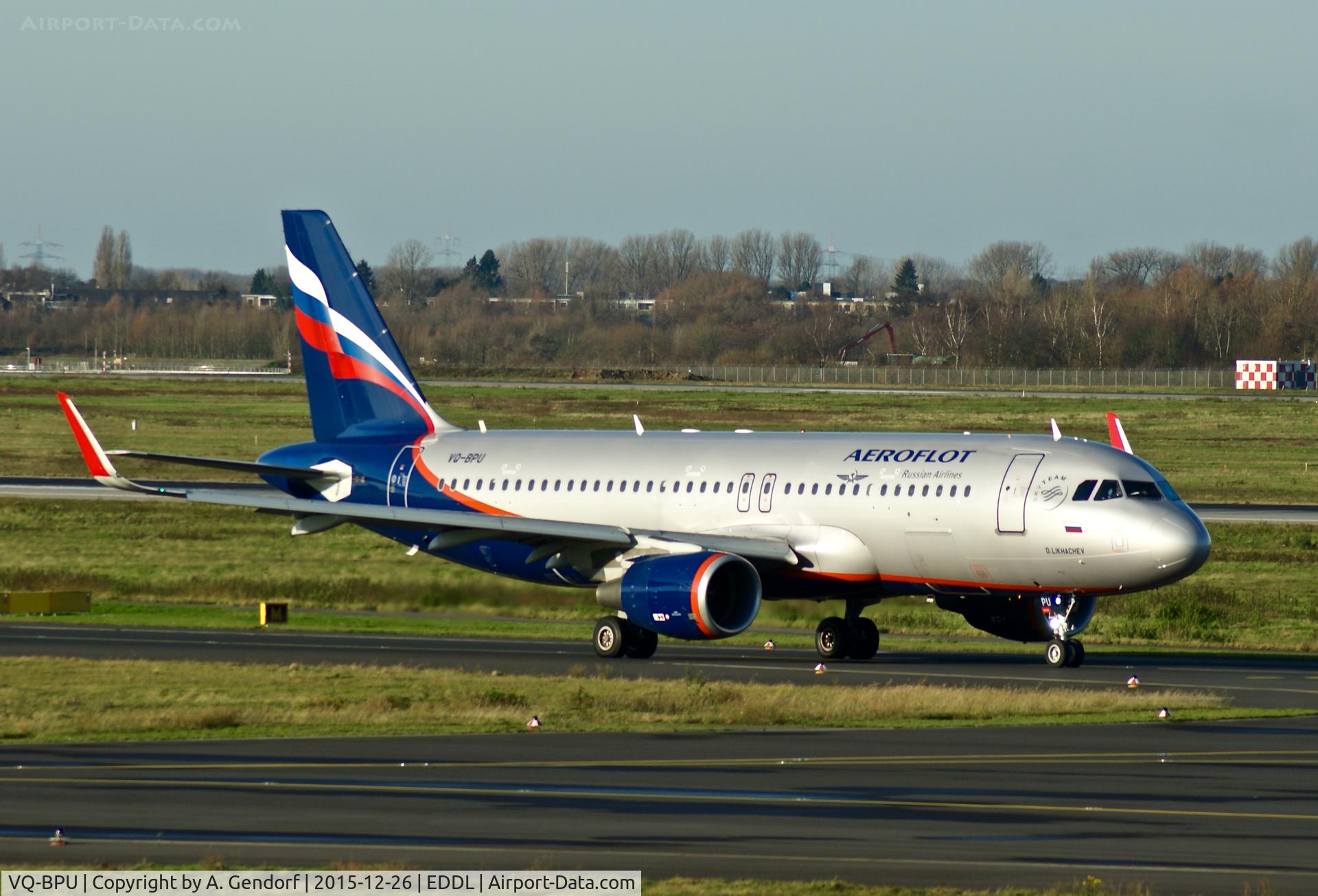 VQ-BPU, 2013 Airbus A320-214 C/N 5921, Aeroflot, seen here on taxiway 