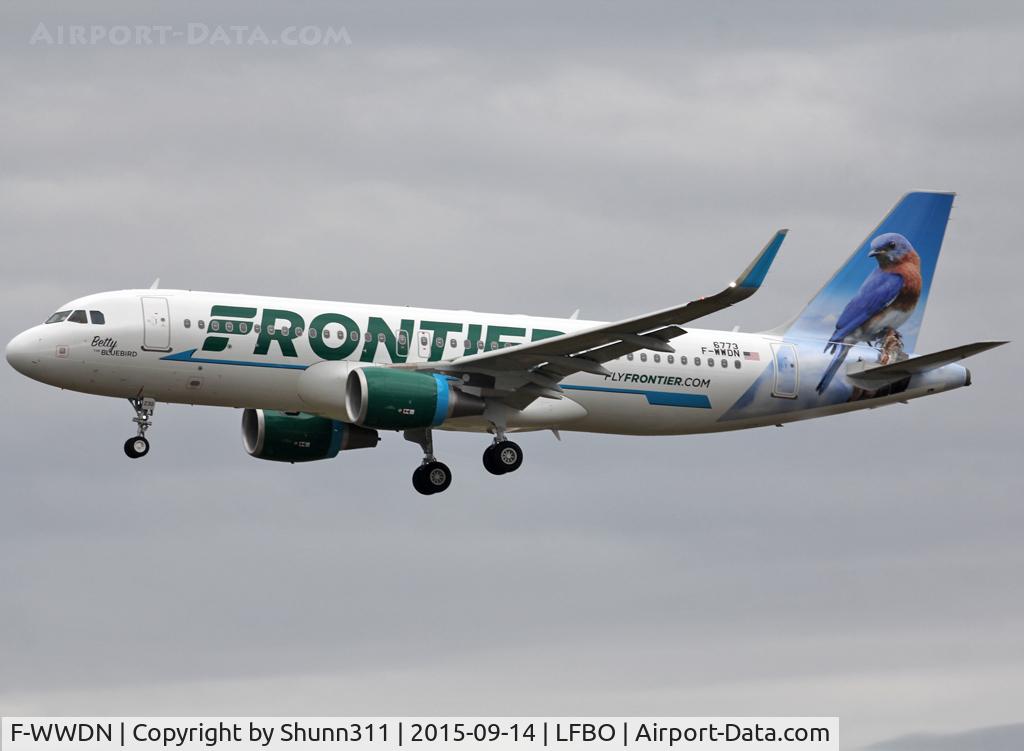 F-WWDN, 2015 Airbus A320-214 C/N 6773, C/n 6773 - To be N230FR 'Betty the Bluebird'