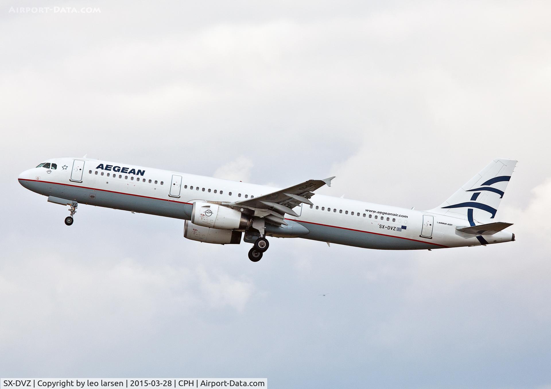 SX-DVZ, 2009 Airbus A321-231 C/N 3820, Copenhagen 28.3.15