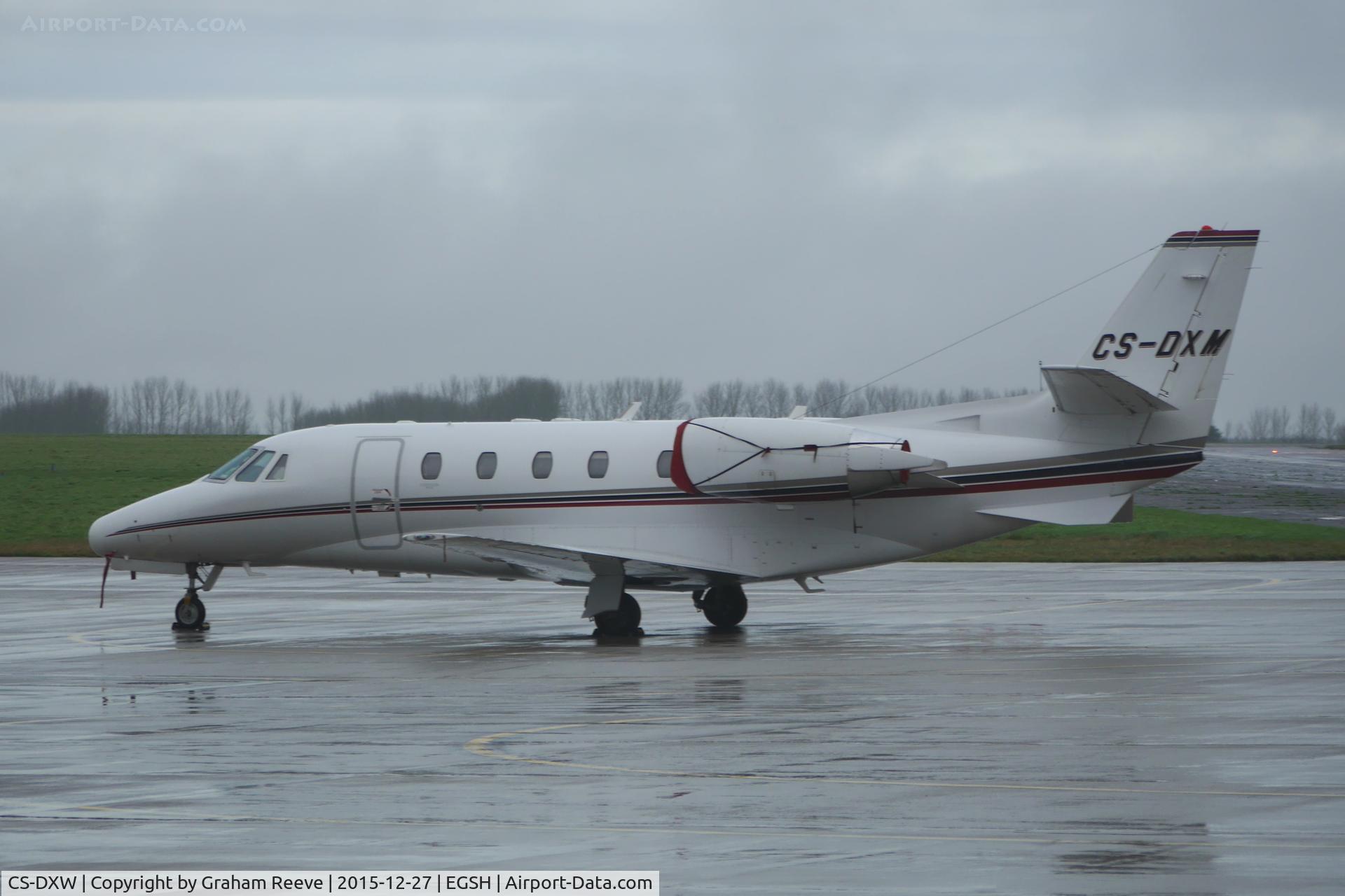 CS-DXW, 2008 Cessna 560 Citation Excel XLS C/N 560-5787, Parked at Norwich.
