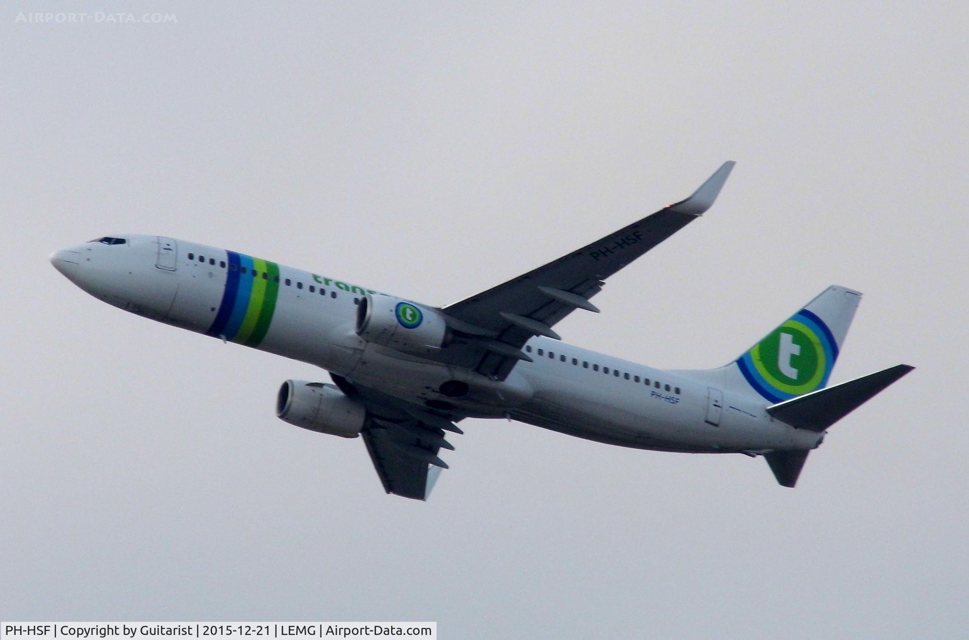 PH-HSF, 2012 Boeing 737-8K2 C/N 39261, At Malaga