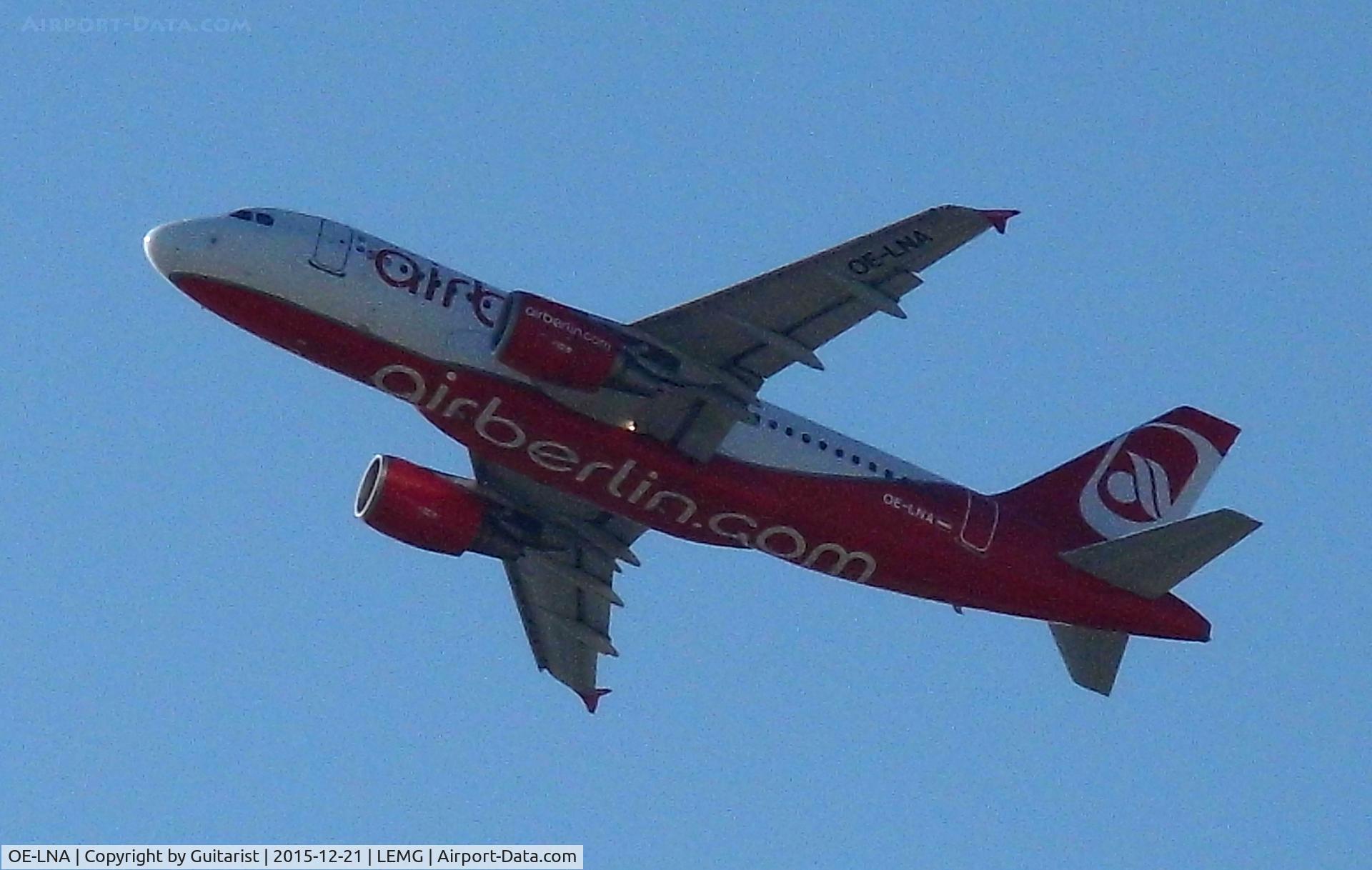 OE-LNA, 2008 Airbus A319-112 C/N 3661, At Malaga