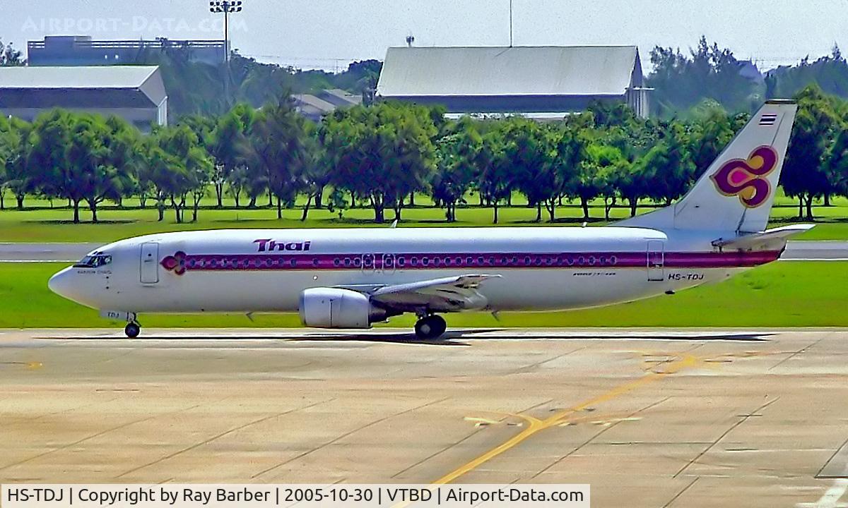 HS-TDJ, 1997 Boeing 737-4D7 C/N 28704, Boeing 737-4D7 [28704] (Thai Airways) Bangkok Int~HS 30/10/2005