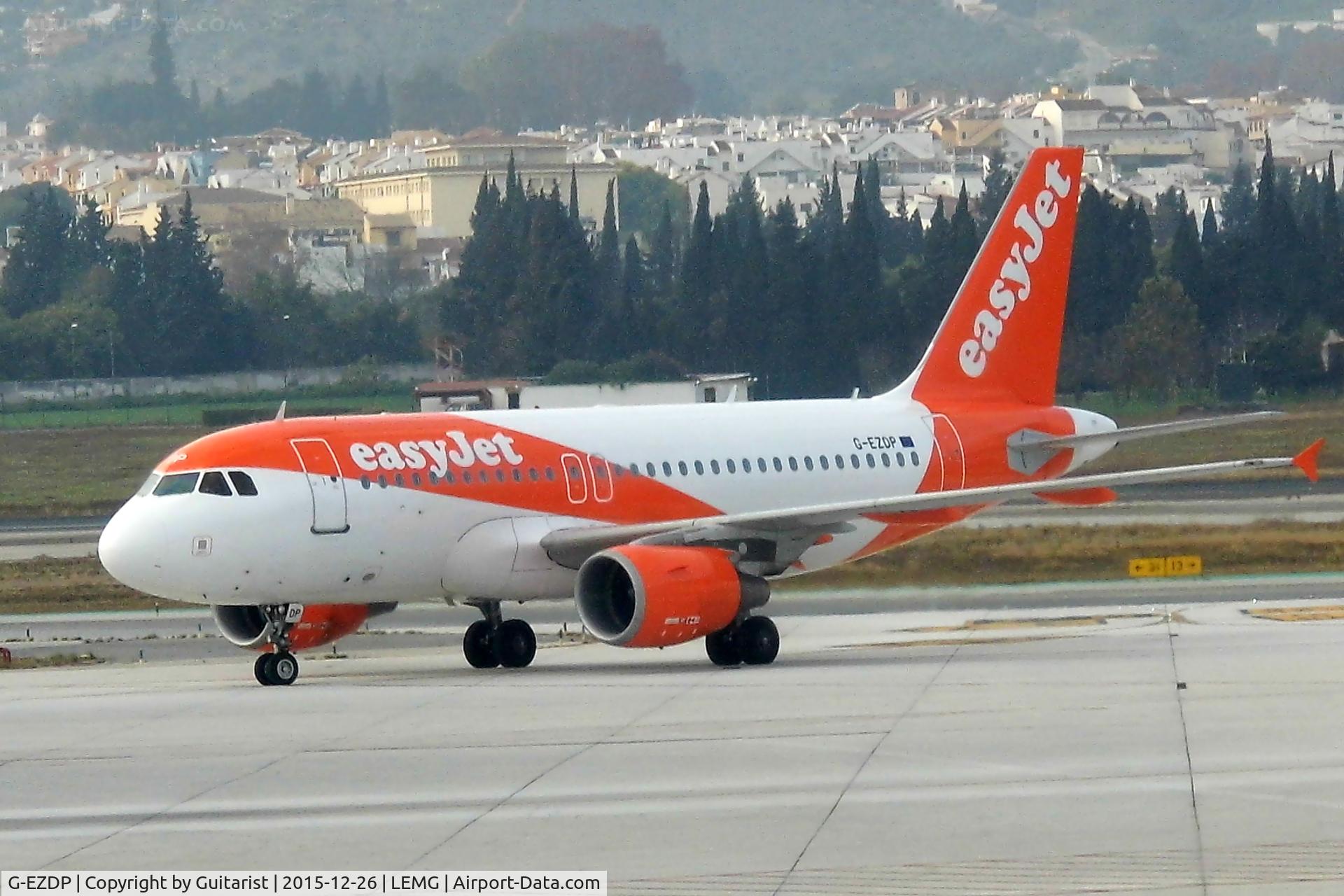 G-EZDP, 2008 Airbus A319-111 C/N 3675, At Malaga
