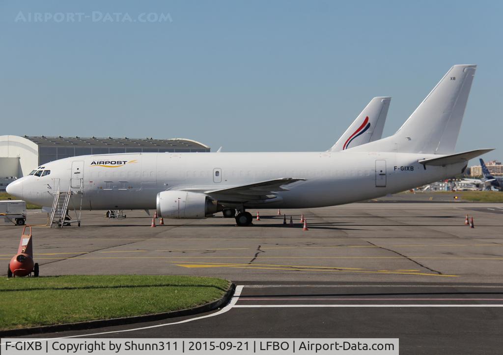 F-GIXB, 1990 Boeing 737-33A(QC) C/N 24789, Parked at the Cargo ramp... now used as a Cargo