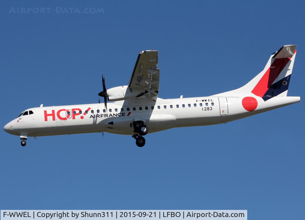 F-WWEL, 2015 ATR 72-600 (72-212A) C/N 1283, C/n 1283 - To be F-HOPL
