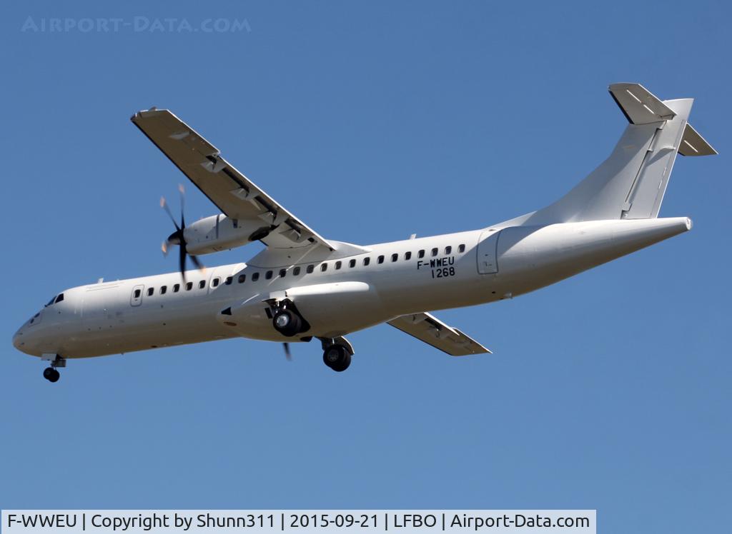 F-WWEU, 2015 ATR 72-600 (72-212A) C/N 1268, C/n 1268 - For unknown operator