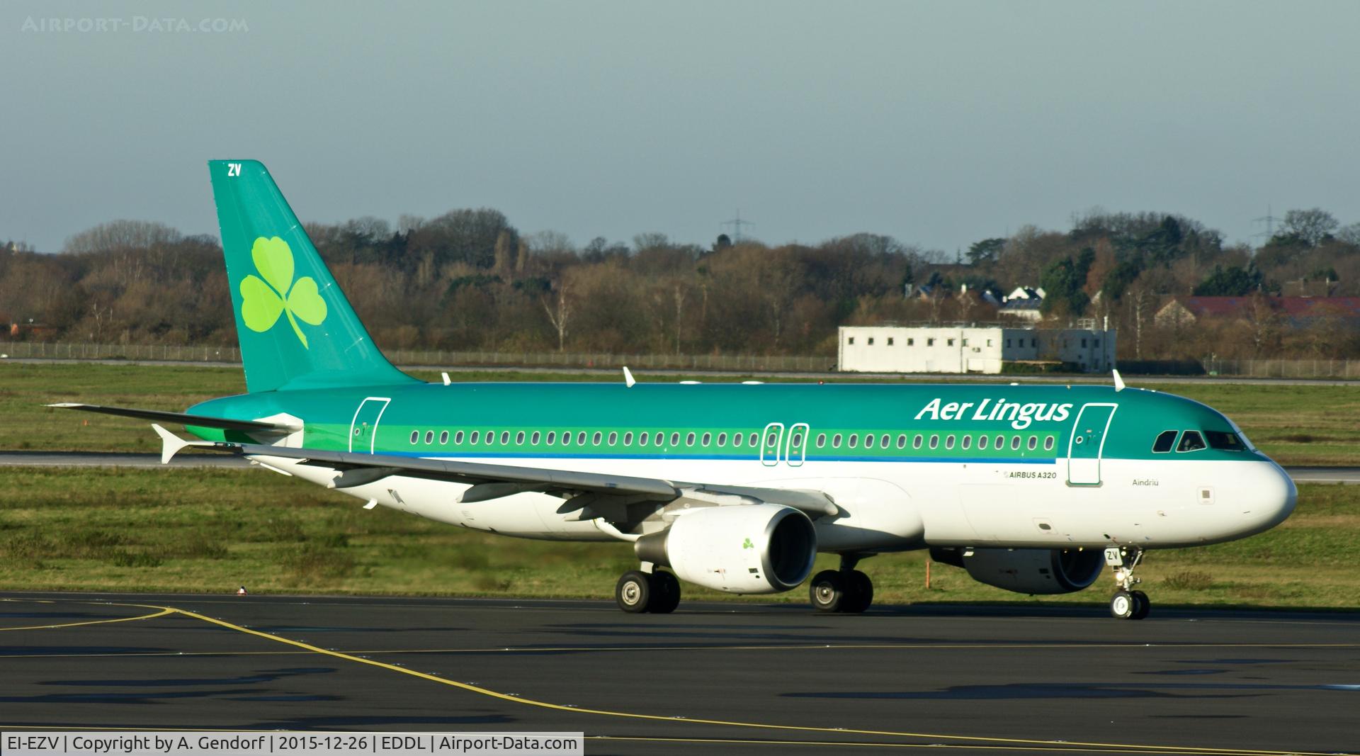 EI-EZV, 2003 Airbus A320-214 C/N 2001, Aer Lingus, is here on taxiway 