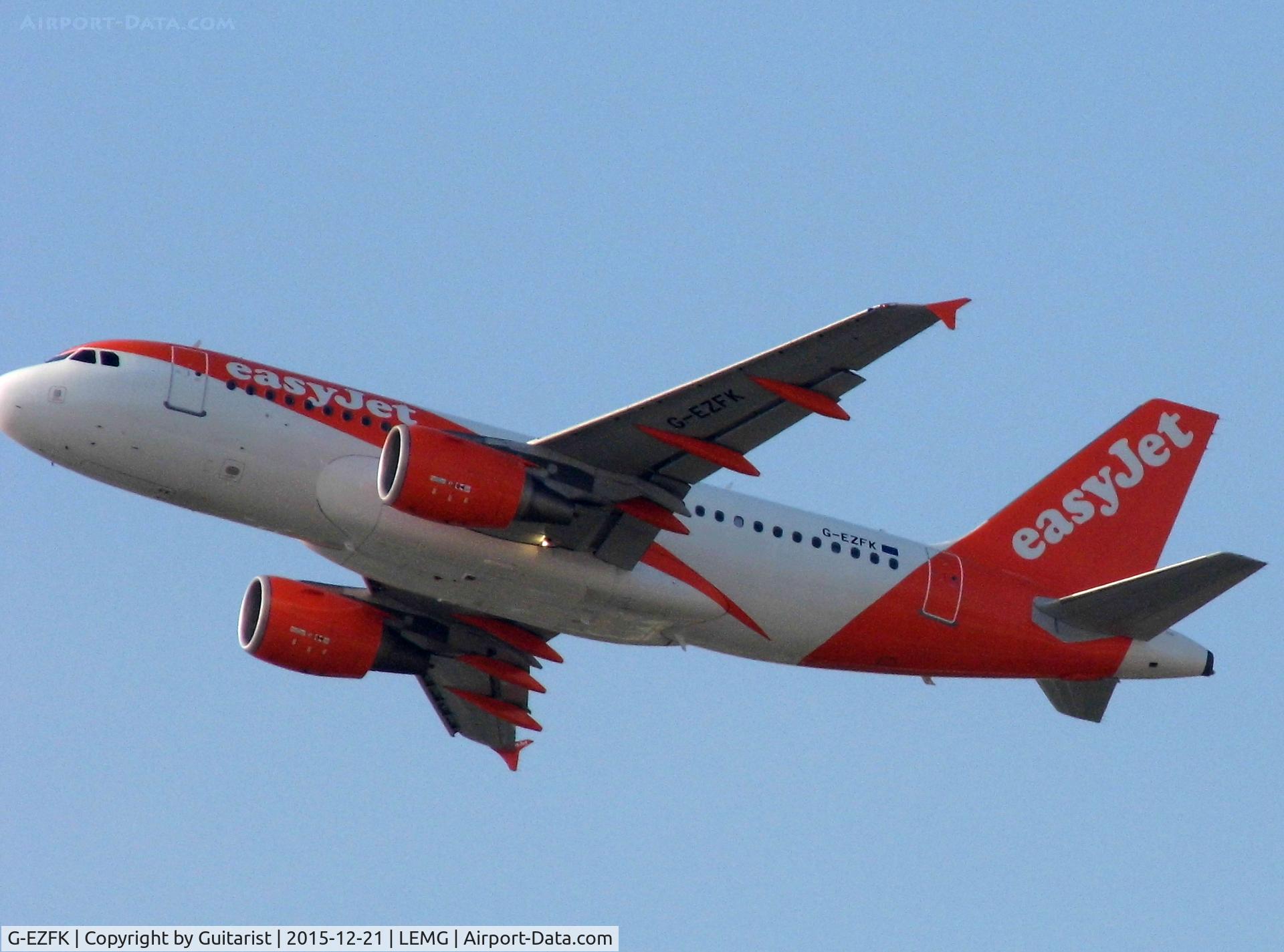 G-EZFK, 2009 Airbus A319-111 C/N 4048, At Malaga