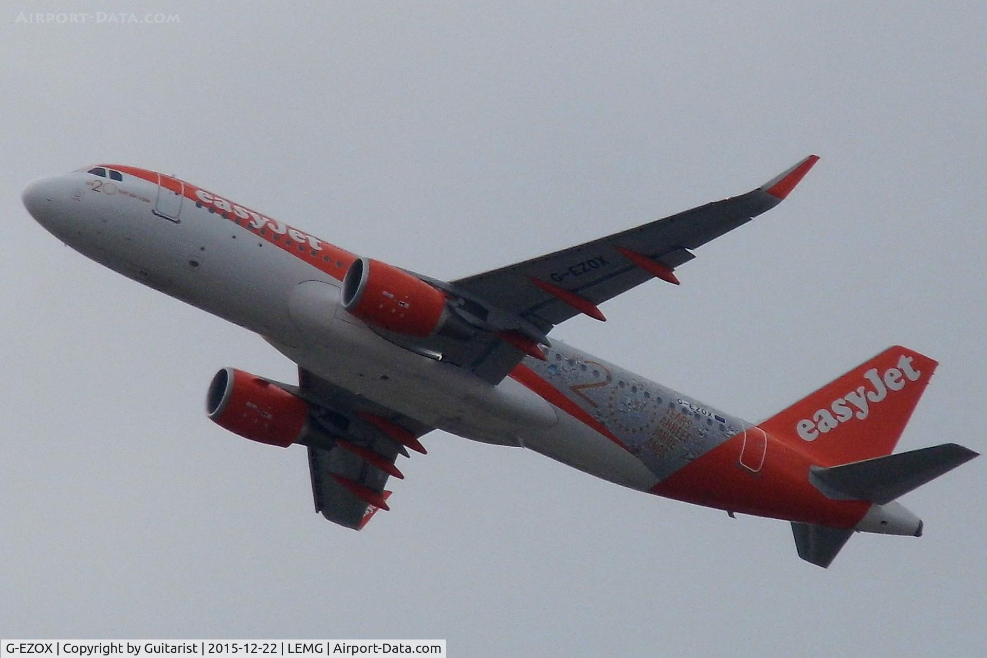 G-EZOX, 2015 Airbus A320-214 C/N 6837, At Malaga