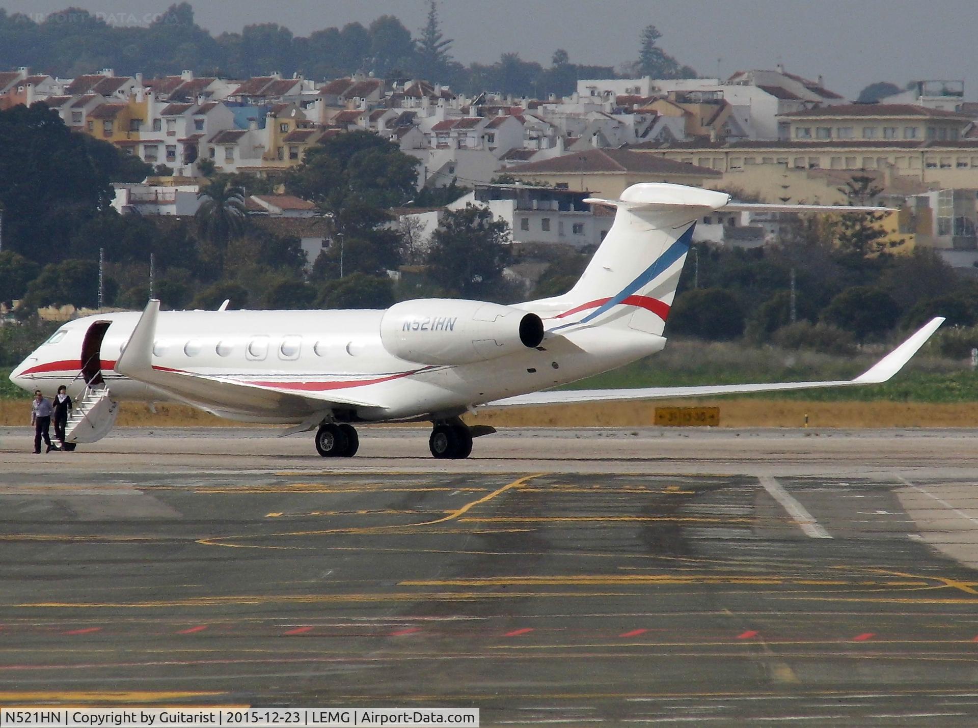 N521HN, 2012 Gulfstream Aerospace G650 (G-VI) C/N 6027, At Malaga