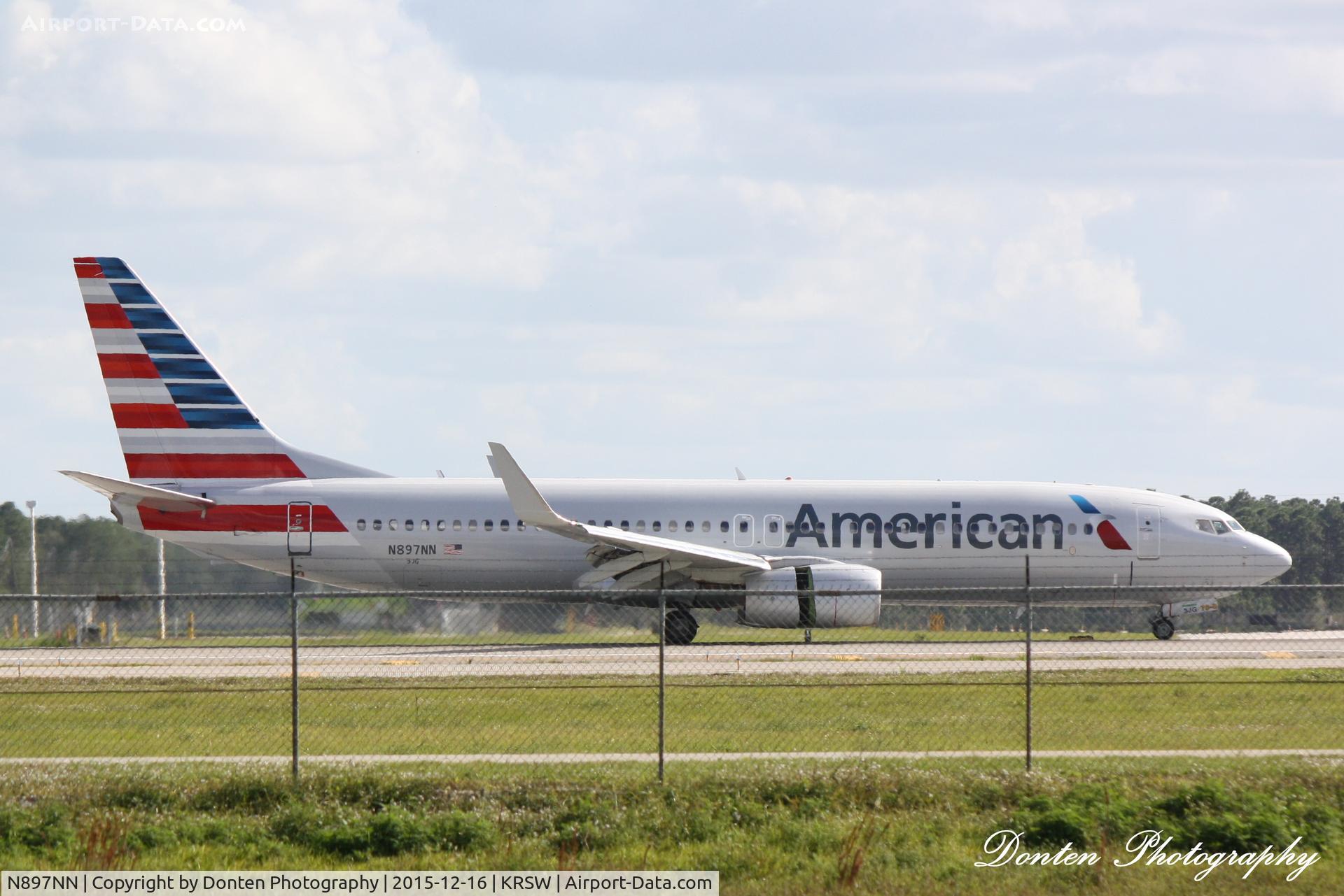 N897NN, 2012 Boeing 737-823 C/N 33318, American Flight 1276 (N897NN) arrives at Southwest Florida International Airport following flight from Dallas/Fort Worth International Airport