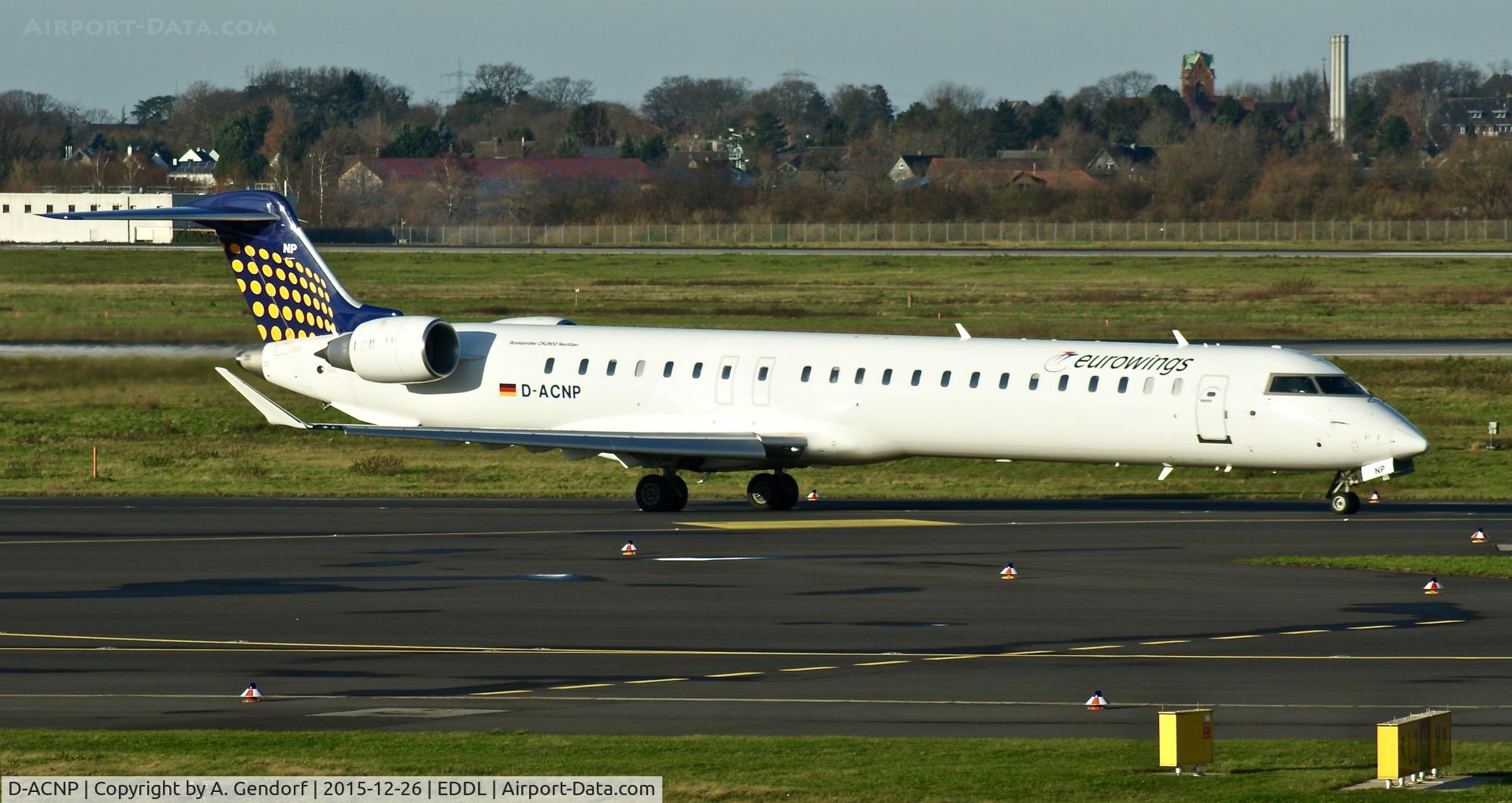 D-ACNP, 2010 Bombardier CRJ-900LR (CL-600-2D24) C/N 15259, Eurowings, is here at Düsseldorf Int'l(EDDL)