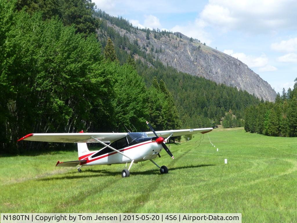 N180TN, 1956 Cessna 180 C/N 32260, Tieton airstrip, 4S6, Summer 2015