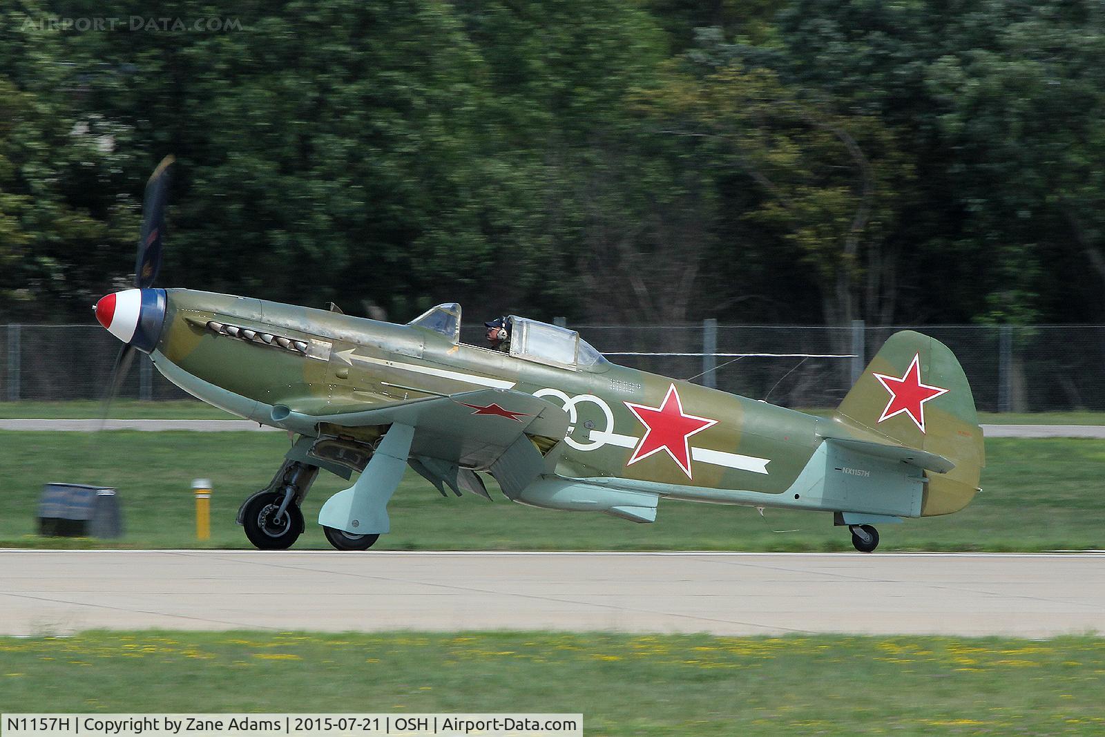 N1157H, 1994 Yakovlev Yak-9U-M C/N 0470402, 2015 - EAA AirVenture - Oshkosh Wisconsin