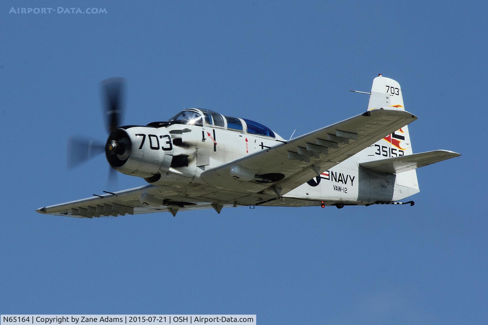 N65164, 1955 Douglas EA-1E Skyraider AD-5W C/N 55-471DH, 2015 - EAA AirVenture - Oshkosh Wisconsin