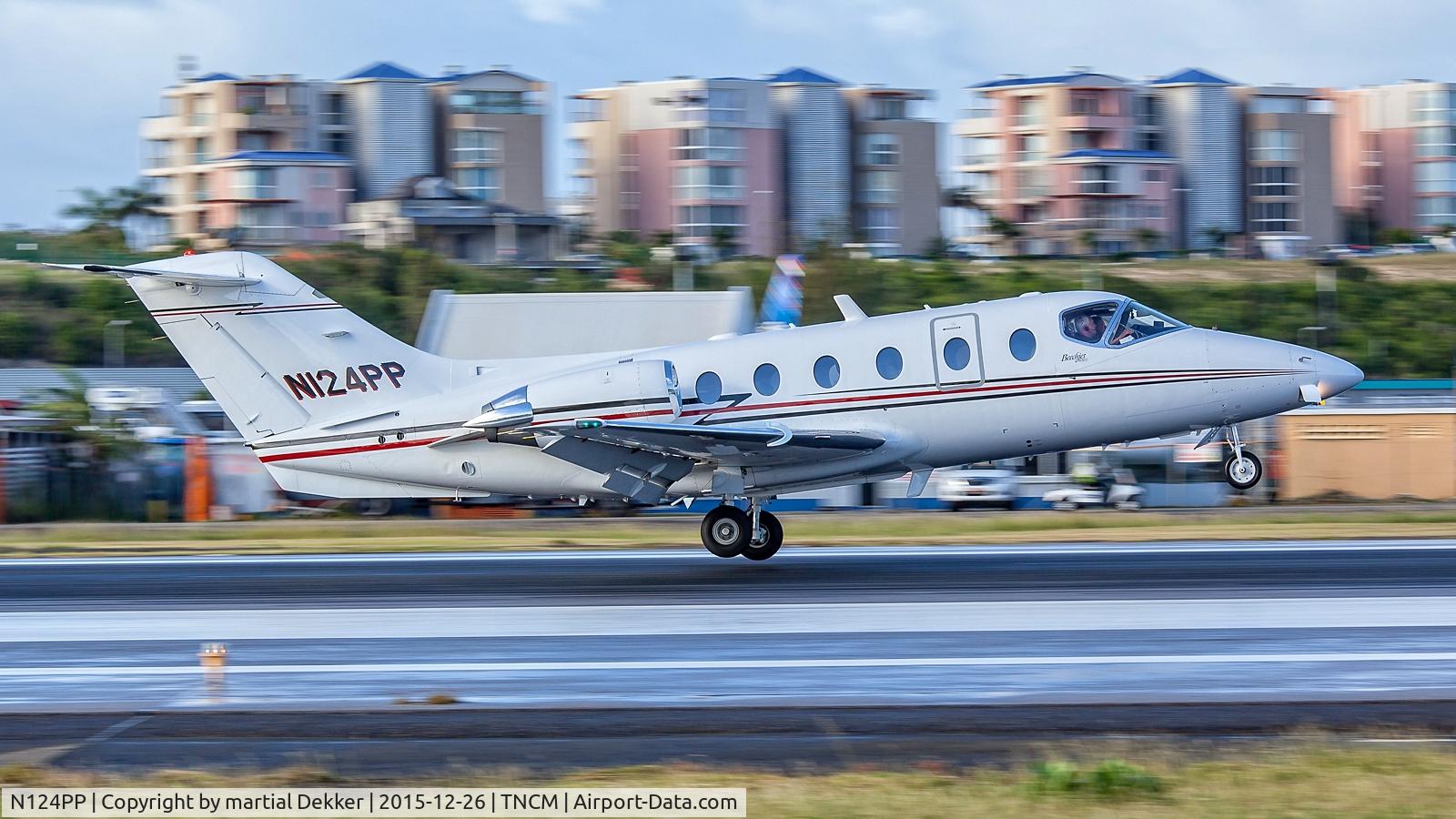 N124PP, 1994 Beech 400A Beechjet C/N RK-92, Landing SXM